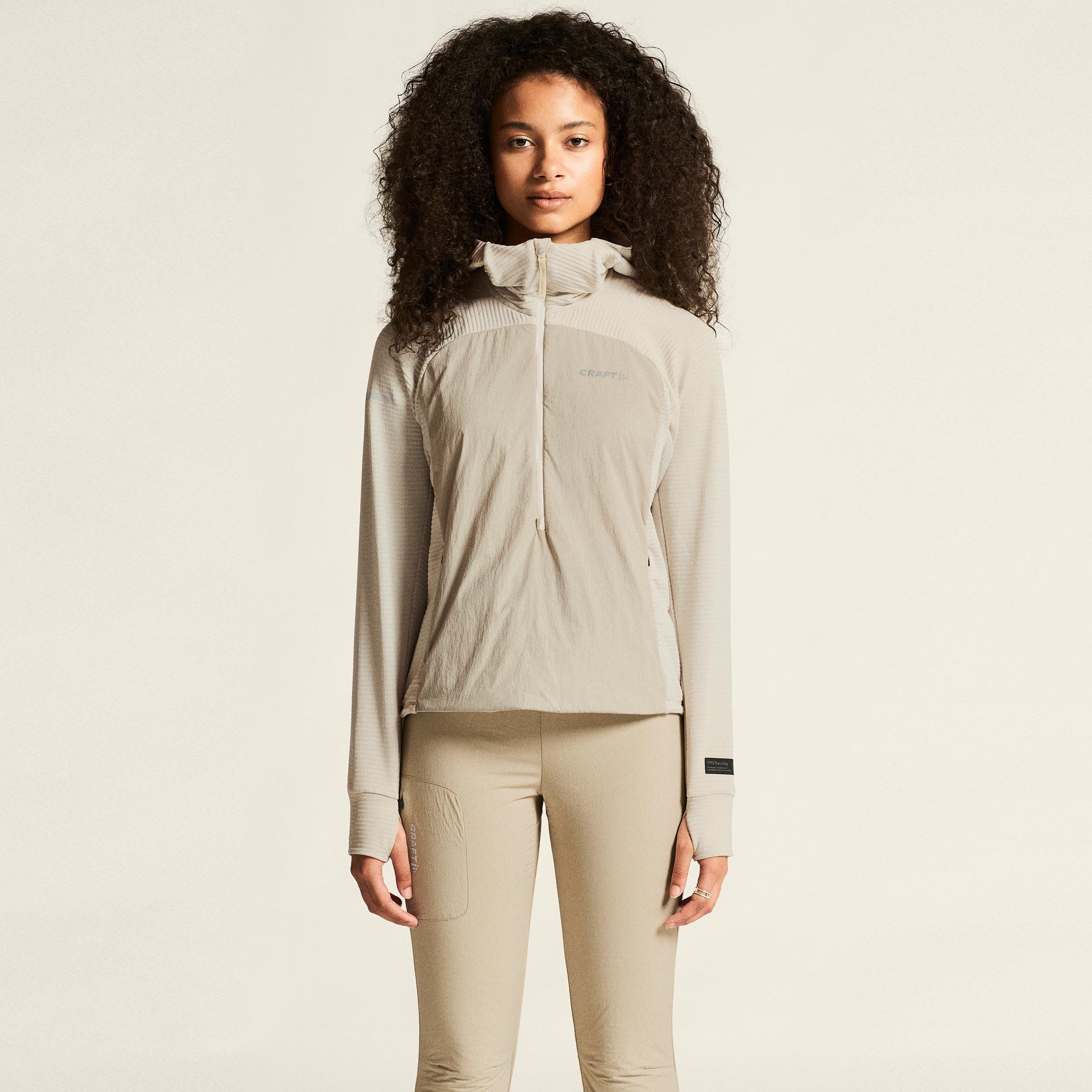 Craft SubZ Light Sweatjacke Damen - beige