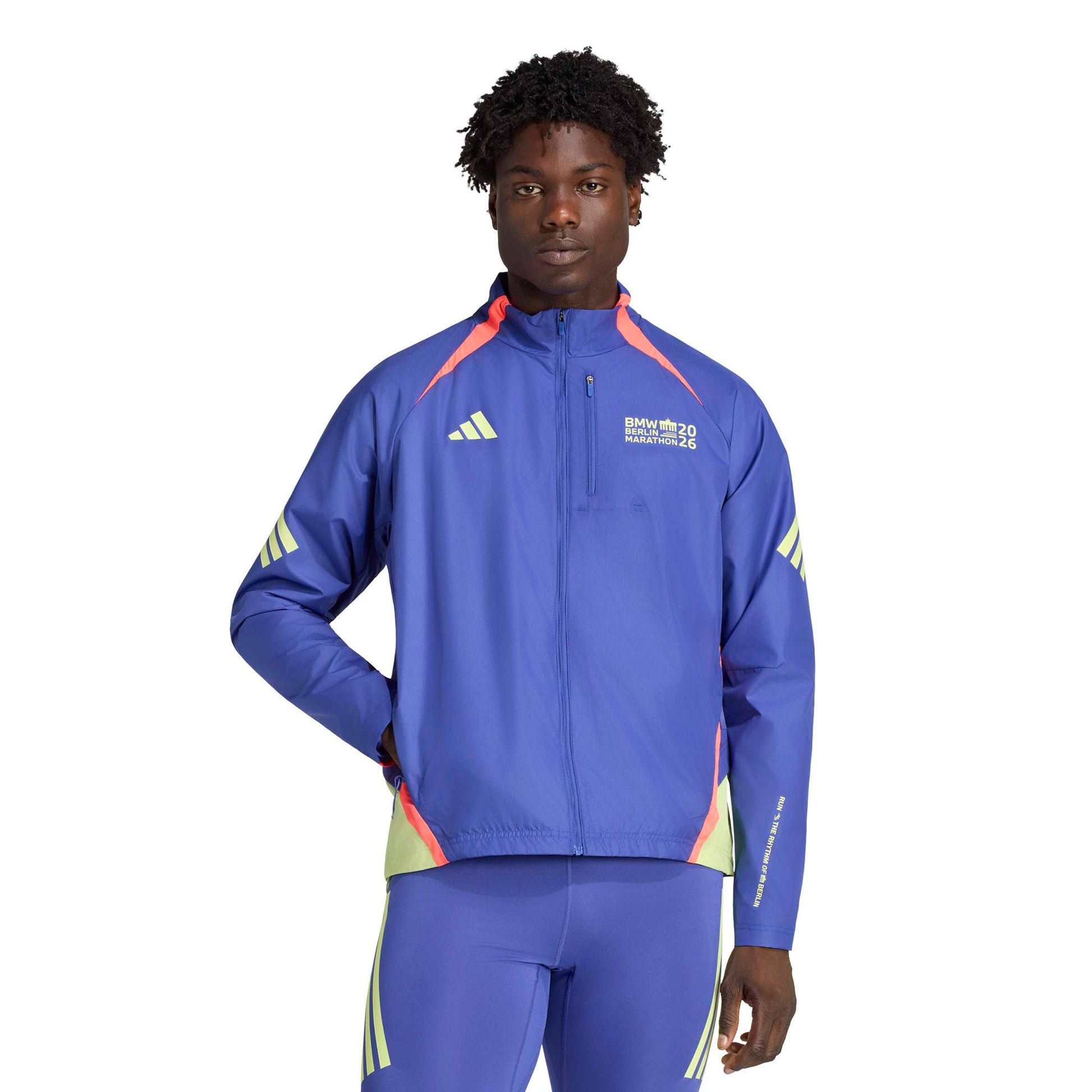 adidas BMW Berlin Running jacket Men - blue, yellow