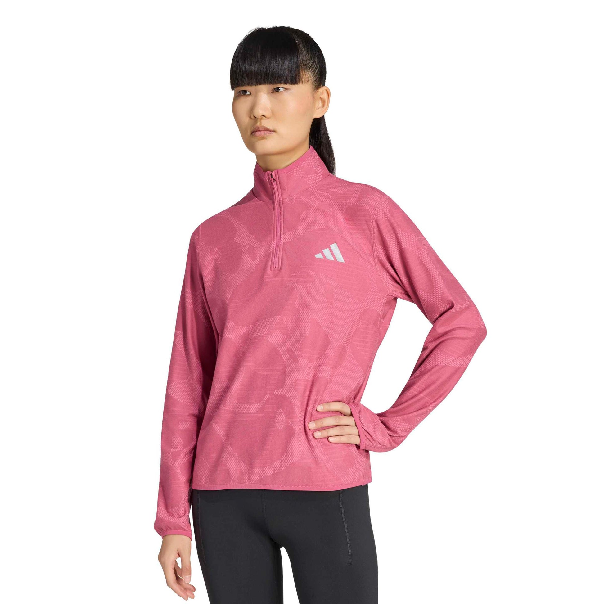 adidas adi365 Climawarm+  Running shirt Women - wine red