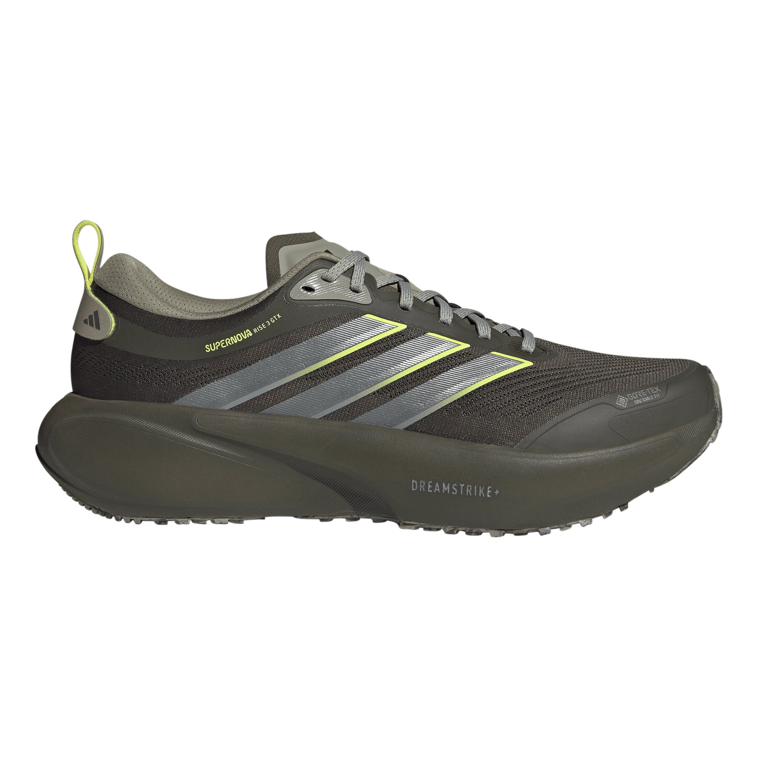 adidas Supernova Rise 3 GTX Neutralschuh Herren - oliv, neongelb
