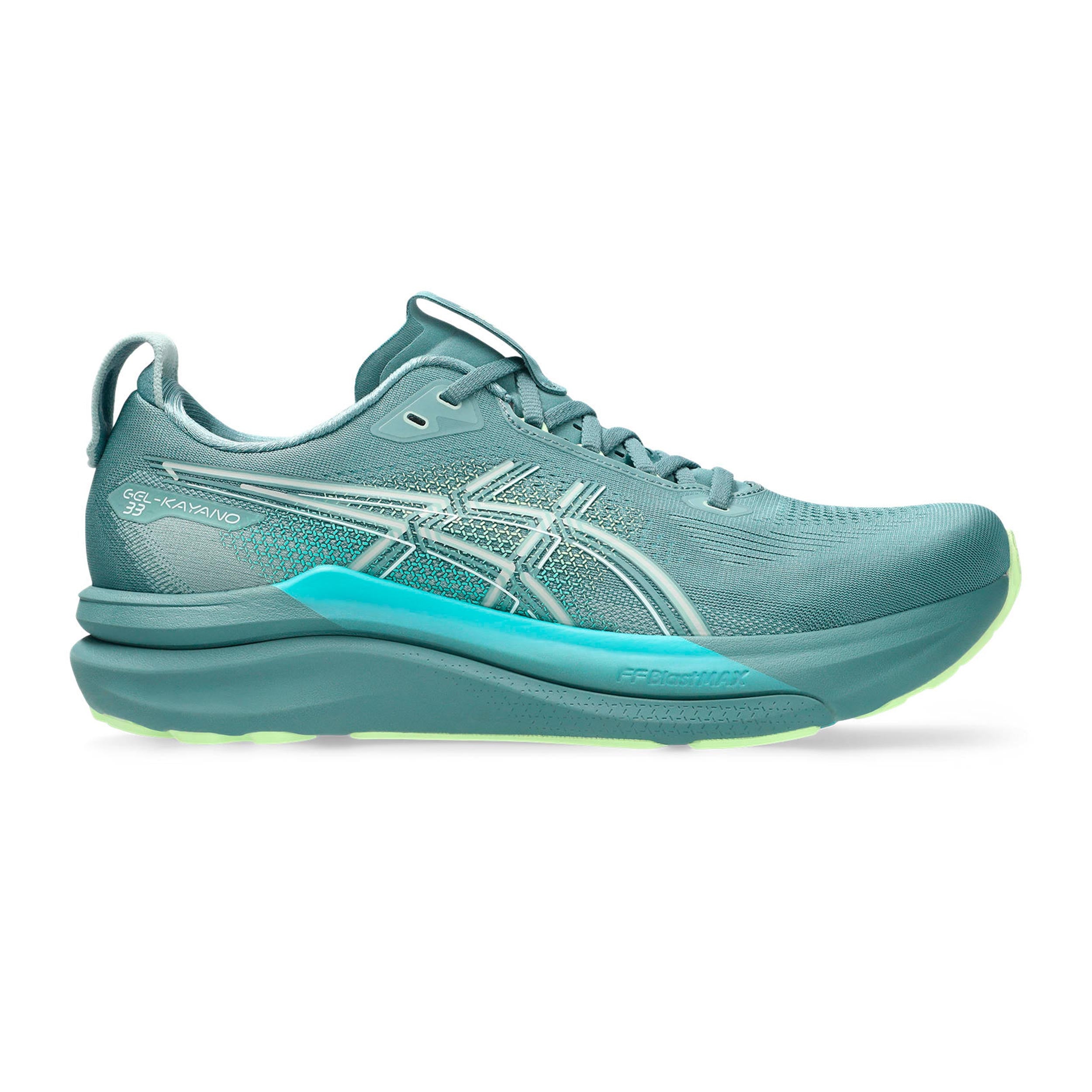 ASICS GEL-KAYANO 33 Stabilitätsschuh Herren - türkis, gelb