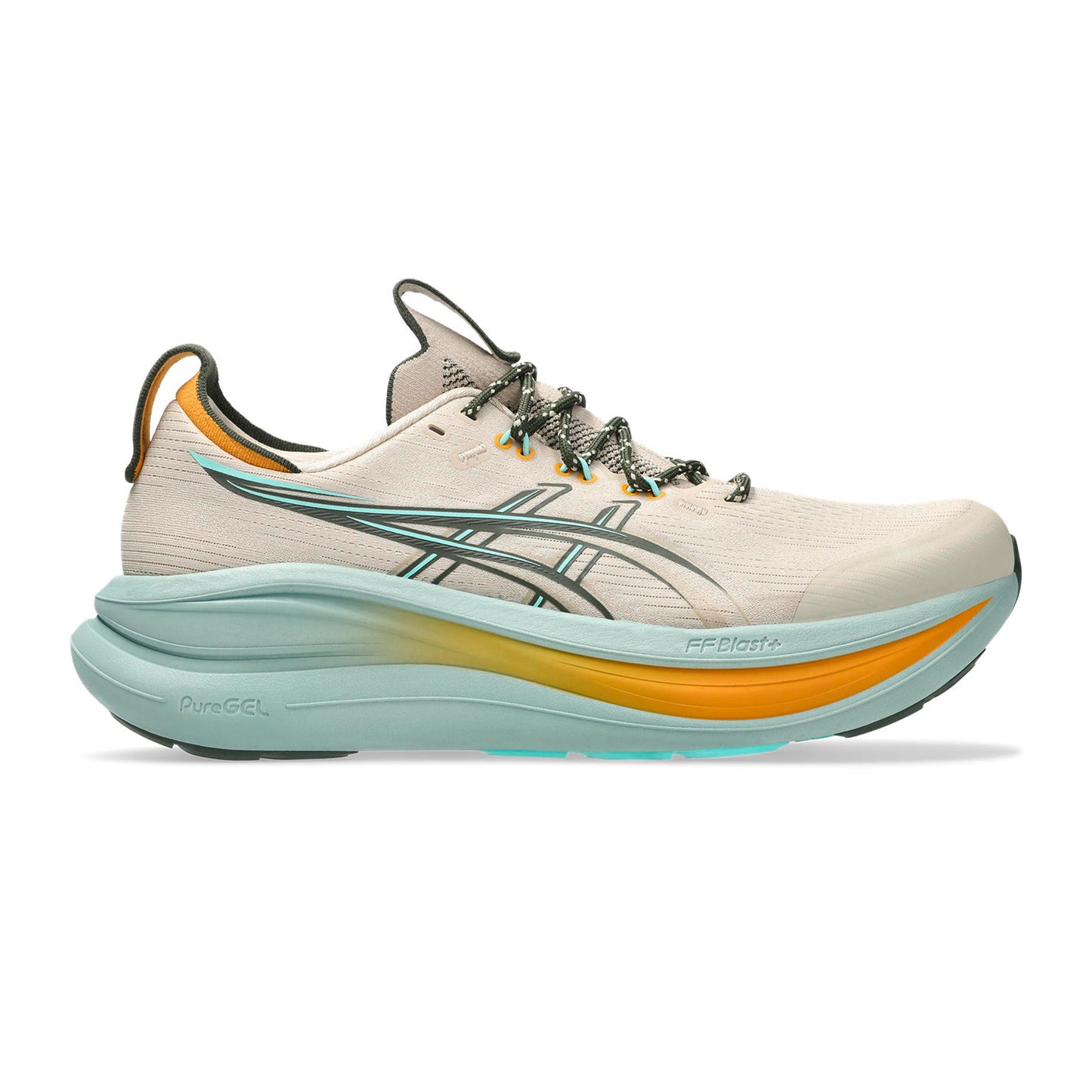 ASICS GEL-NIMBUS 28 TR Neutral running shoe Men - beige, turquoise