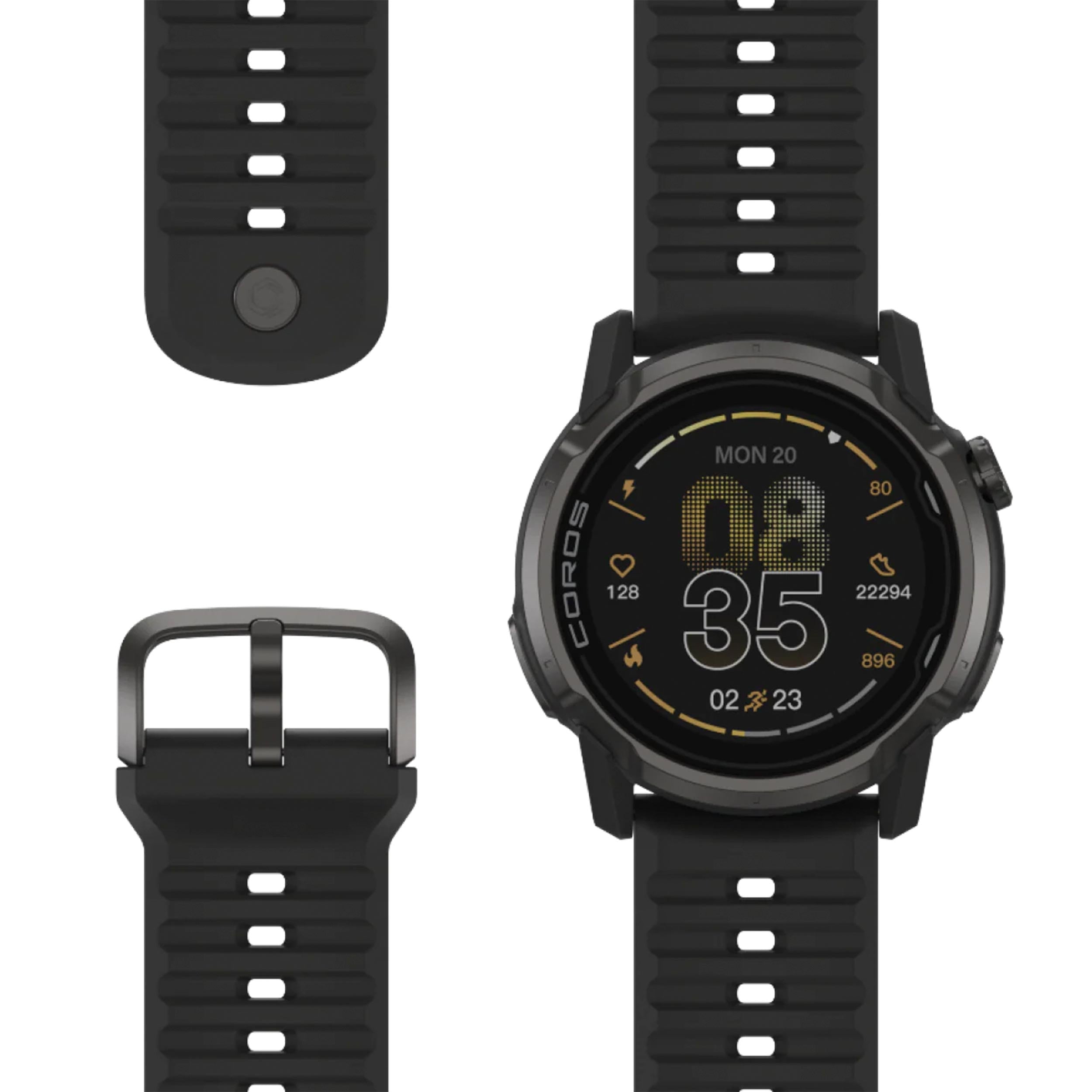 APEX 4 (46mm) Pulse watch - black | Running Point
