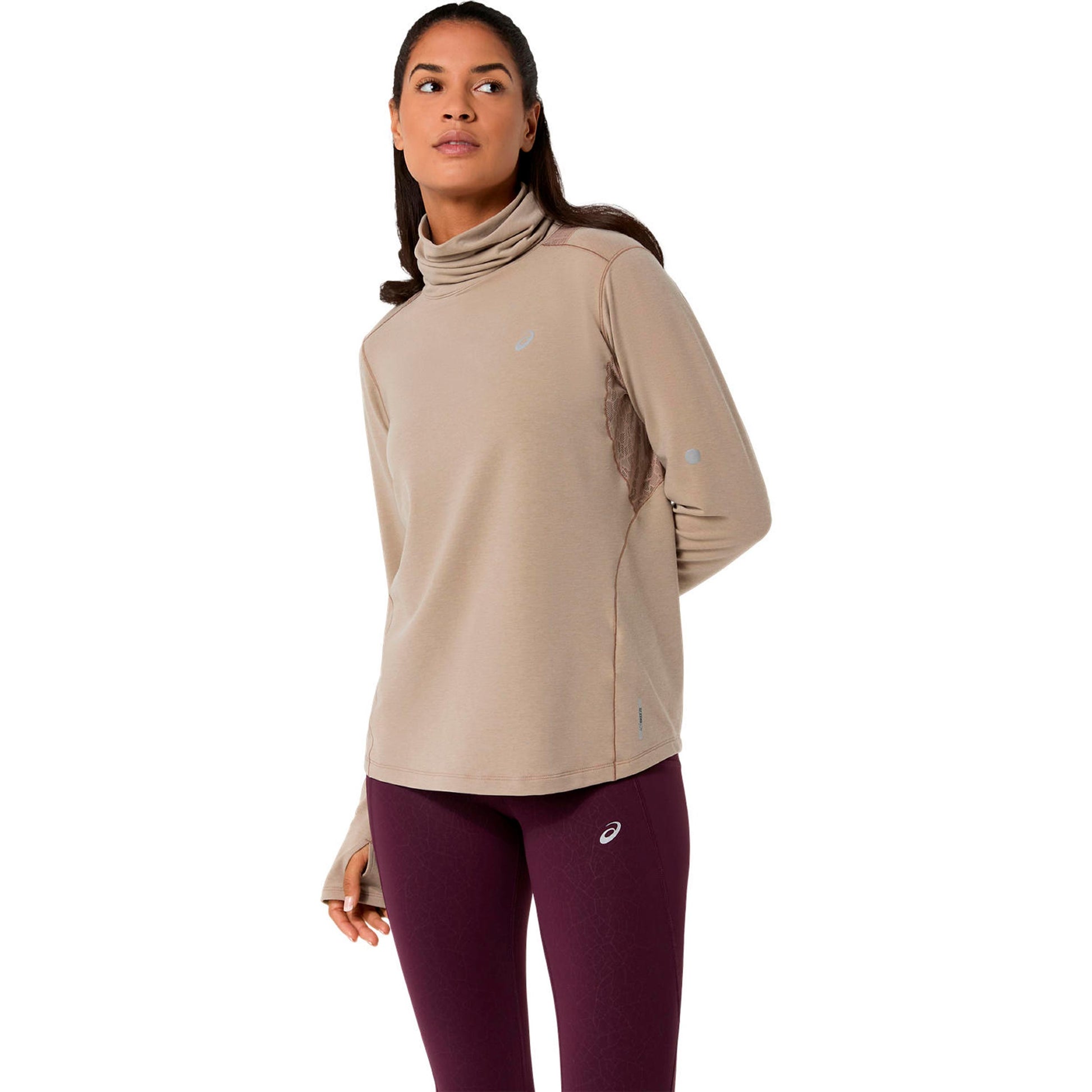 ASICS Nagino Winter  Running shirt - beige