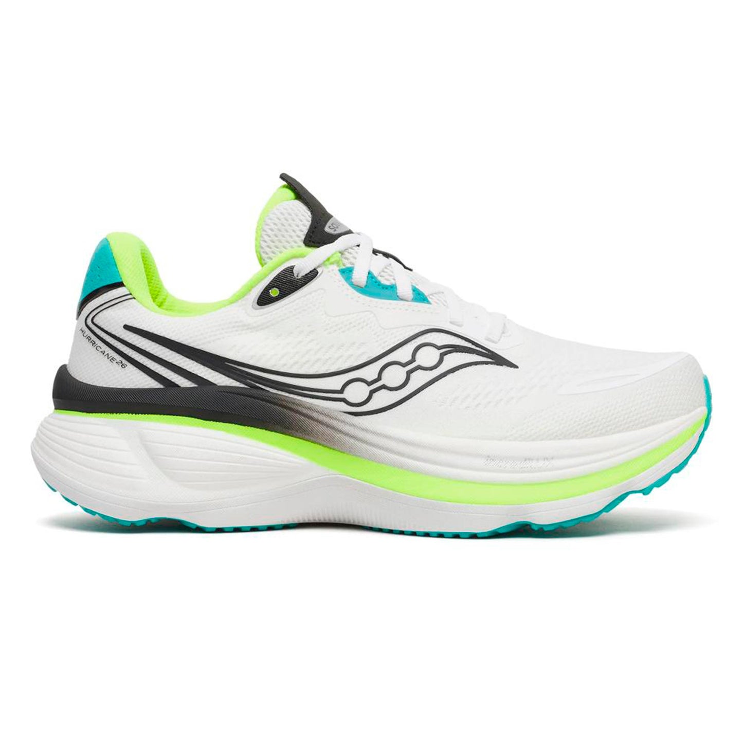 Saucony Hurricane 26 Stability running shoe Men - white, multicoloured