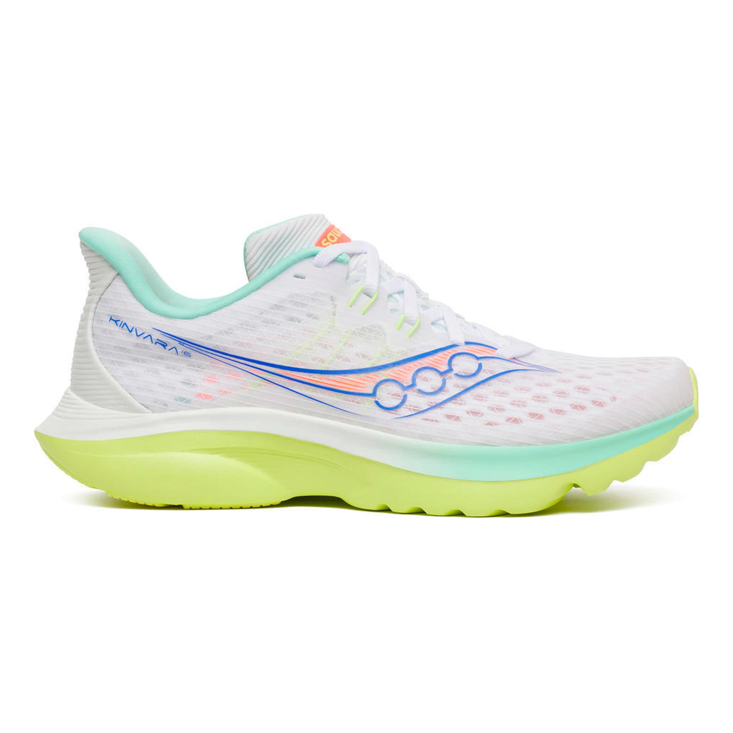 Saucony Kinvara 16 Neutral running shoe Women - white, neon yellow
