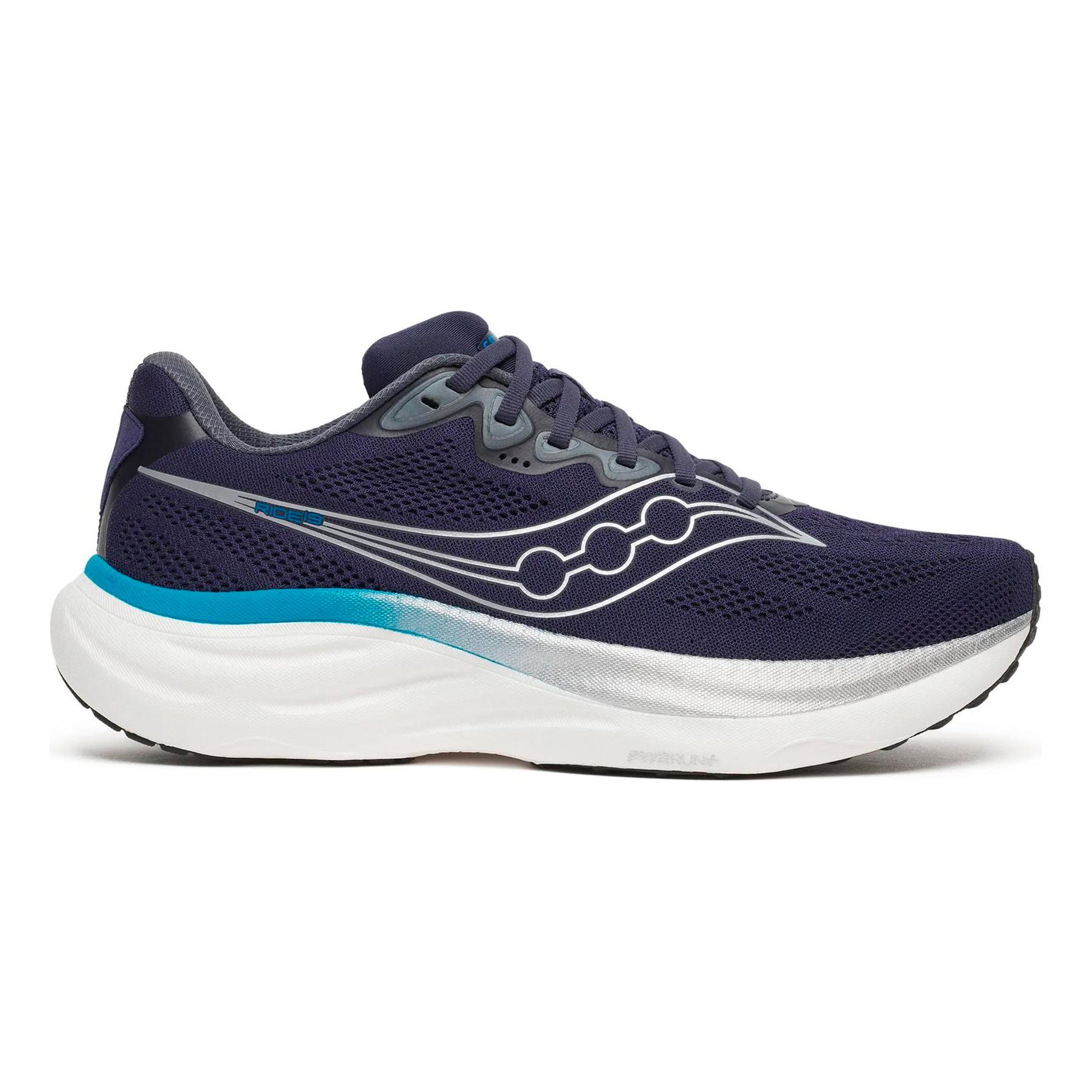Saucony Ride 19 Neutralschuh Herren - dunkelblau, silber