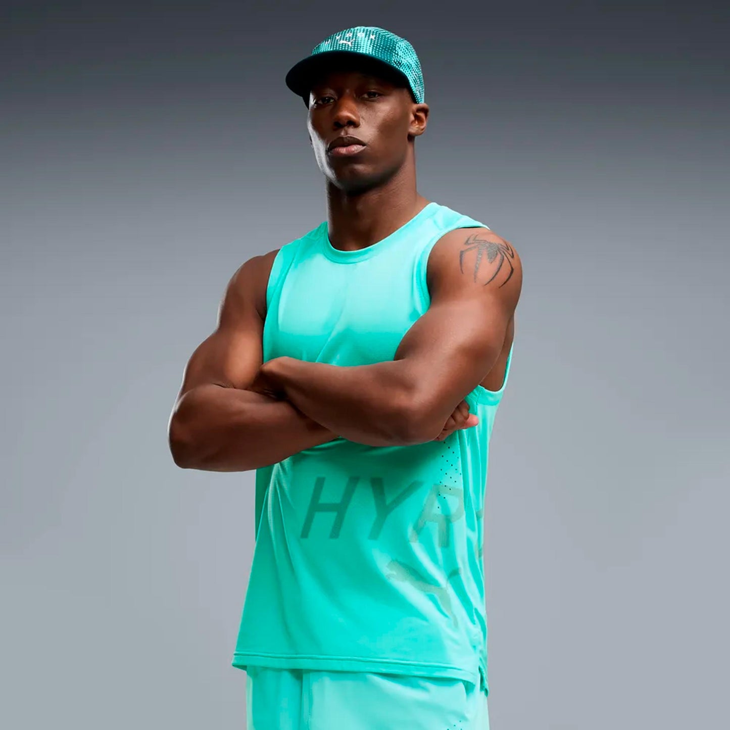 Puma HYROX PWRMODE Training  Running shirt Men - mint