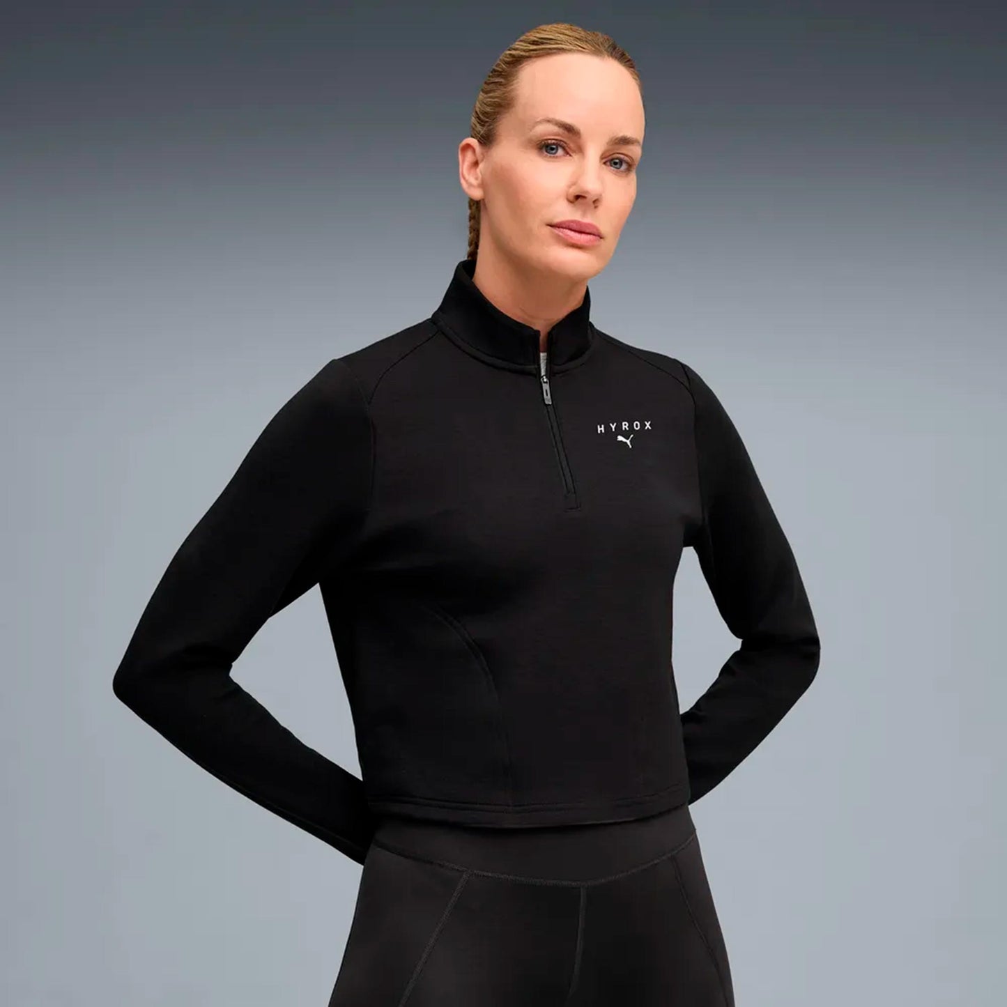 Puma HYROX Cloudspun 1/4 Zip  Running shirt Women - black