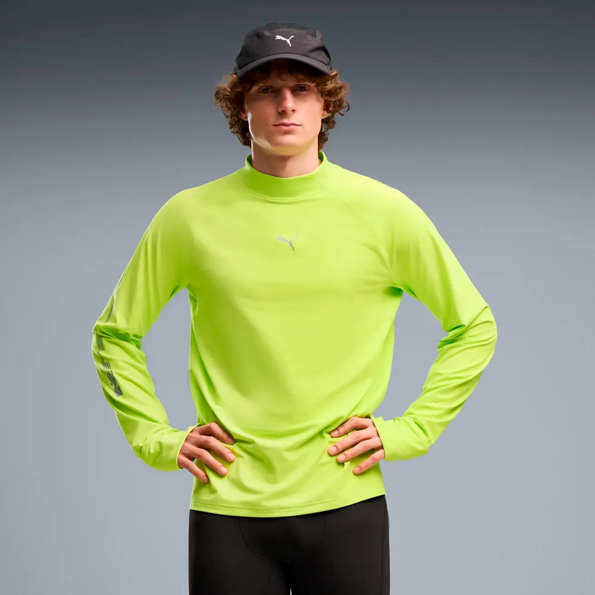 Puma Brightstride Cloudspun  Running shirt Men - lime