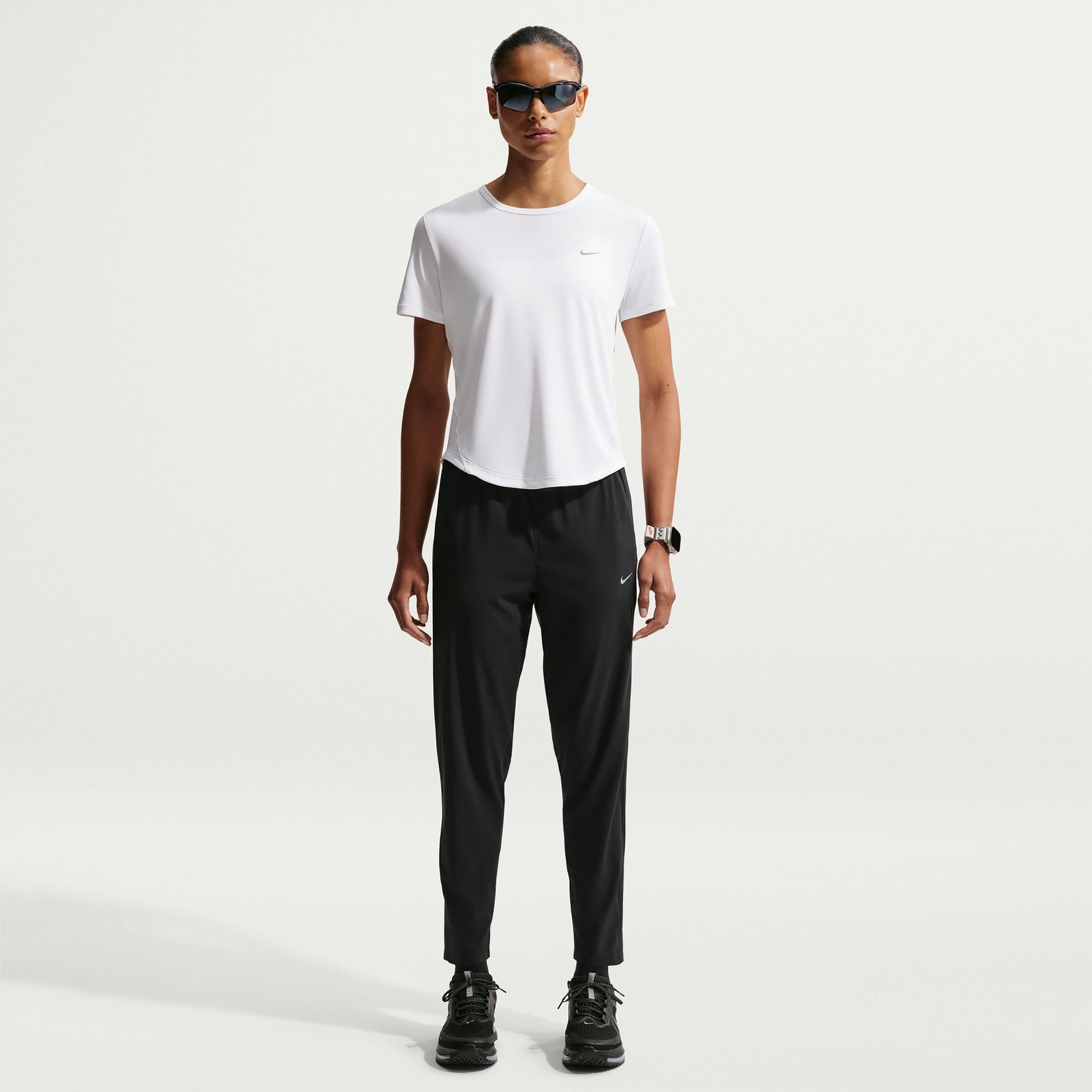 Nike Tempo  Running shirt Women - white, silver