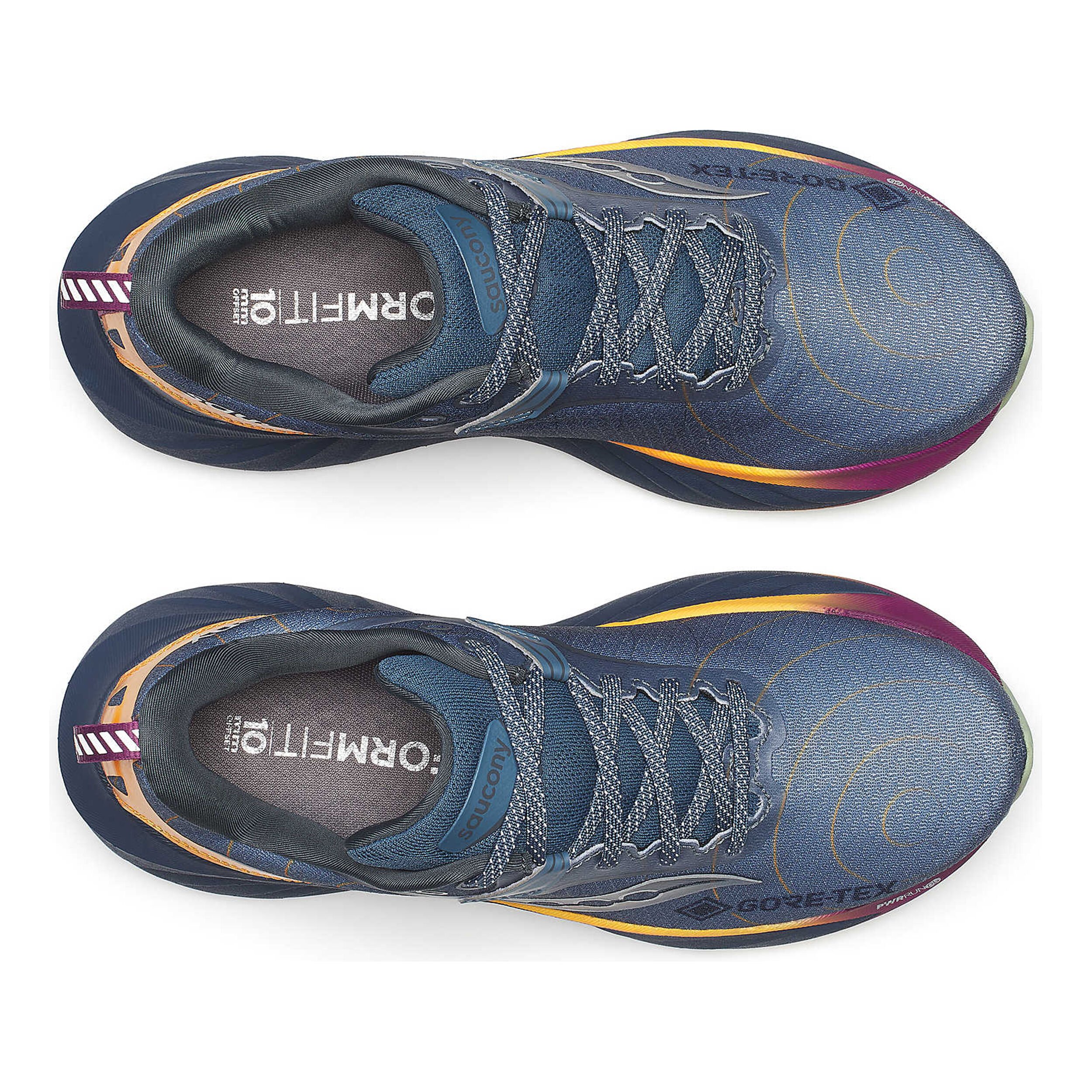 Buy Saucony Triumph 22 GTX Neutral Running Shoe Women Grey Orange online Running Point COM