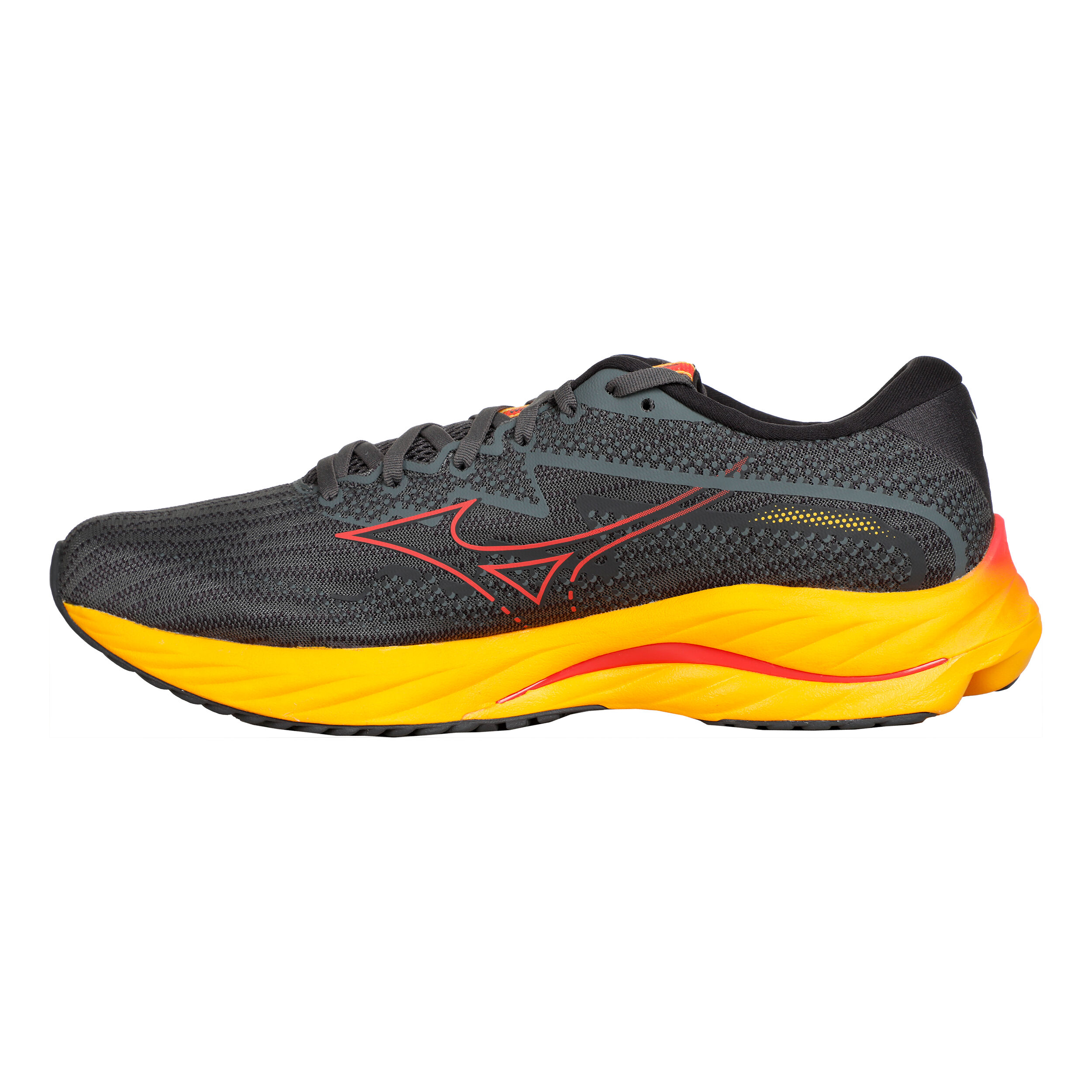Buy Mizuno Wave Rider 27 Neutral Running Shoe Men Dark Grey Orange online Running Point COM