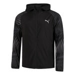 Puma Clothing Puma Favorite AOP Woven Running Jacket Men-Black,White