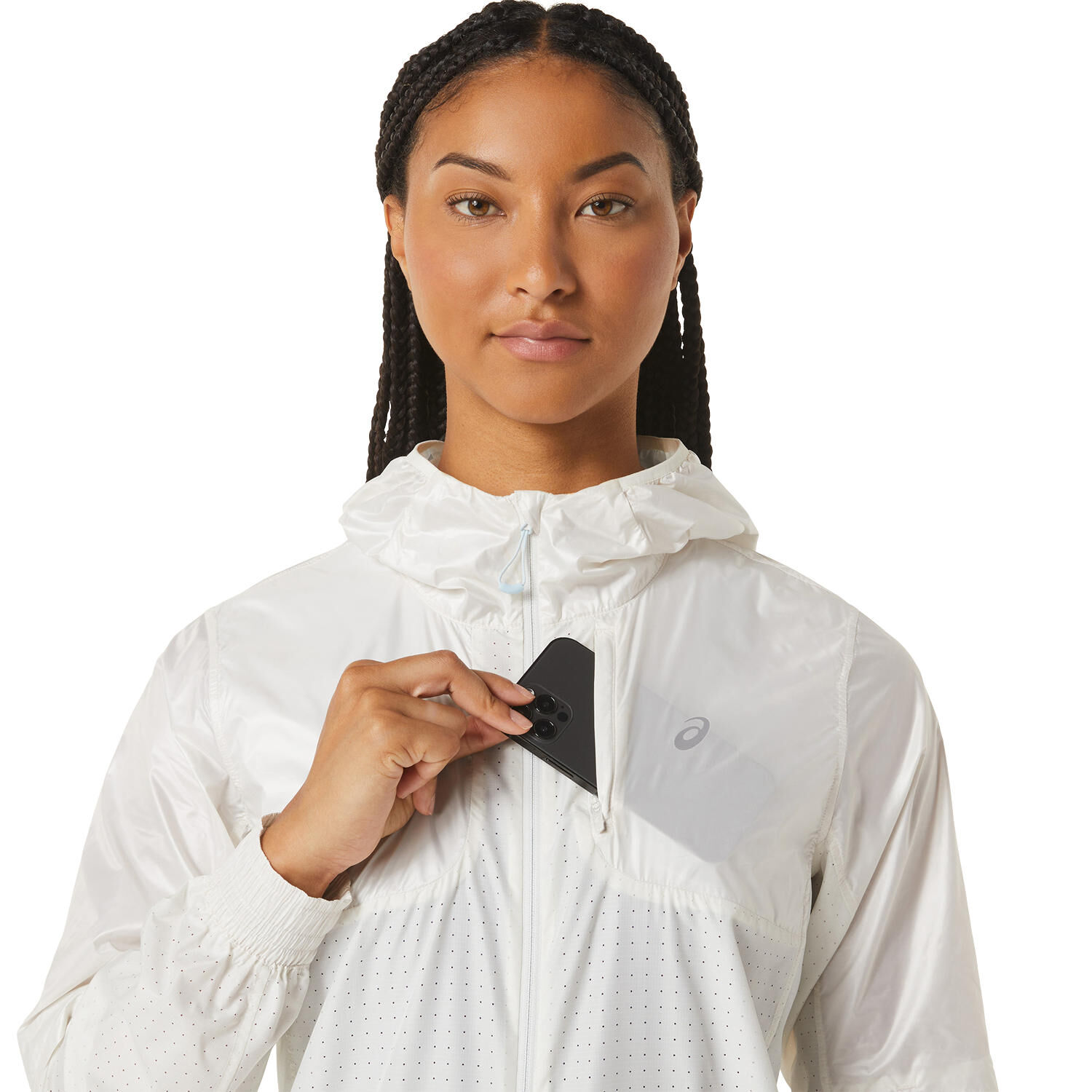 Asics running deals jacket ladies