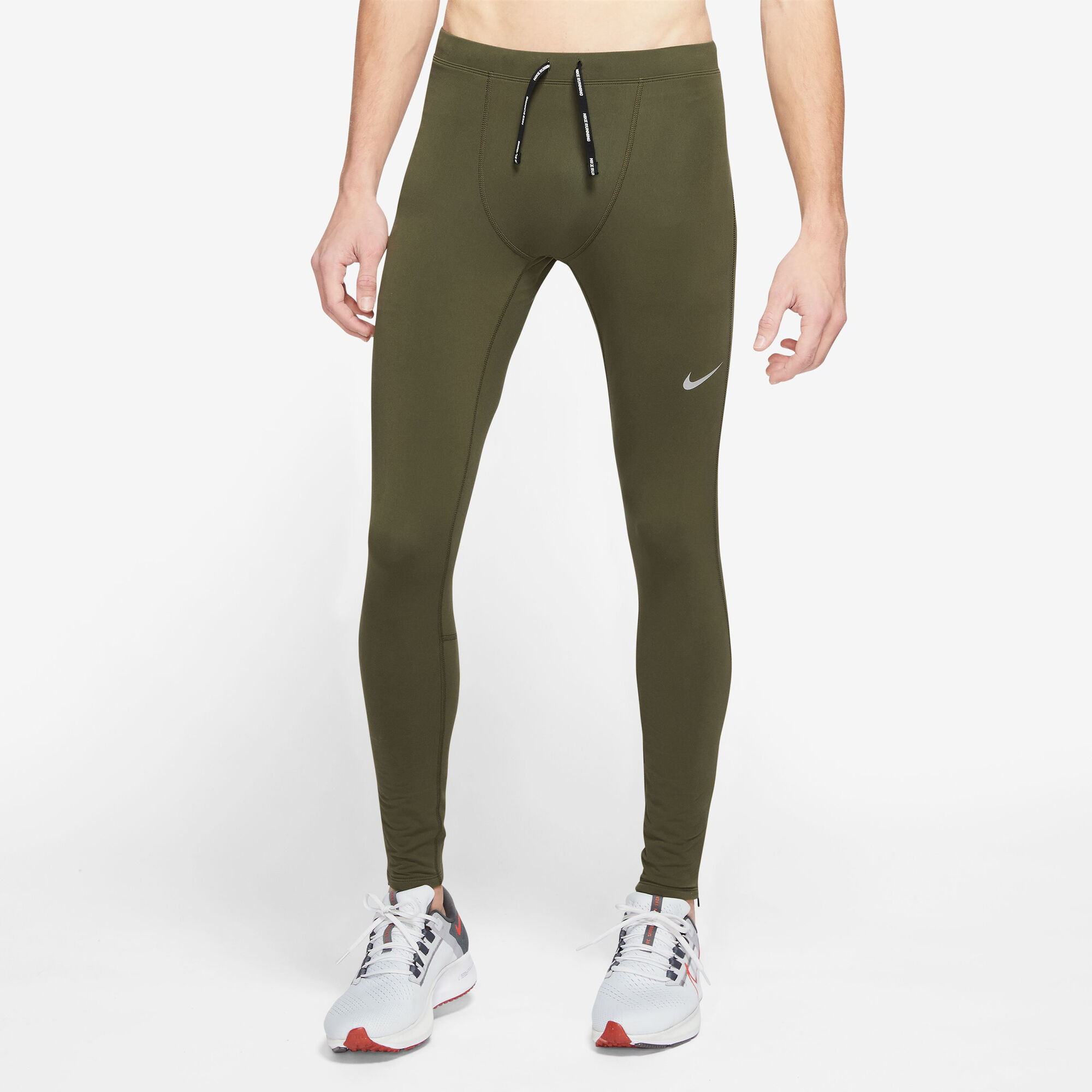 Buy Nike Challenger Repel Tight Men Olive, Grey online