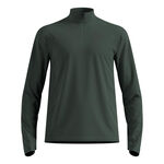 Odlo Clothing Odlo Essential Thermal Midlayer 1/2 Zip Running Shirt Men-Olive