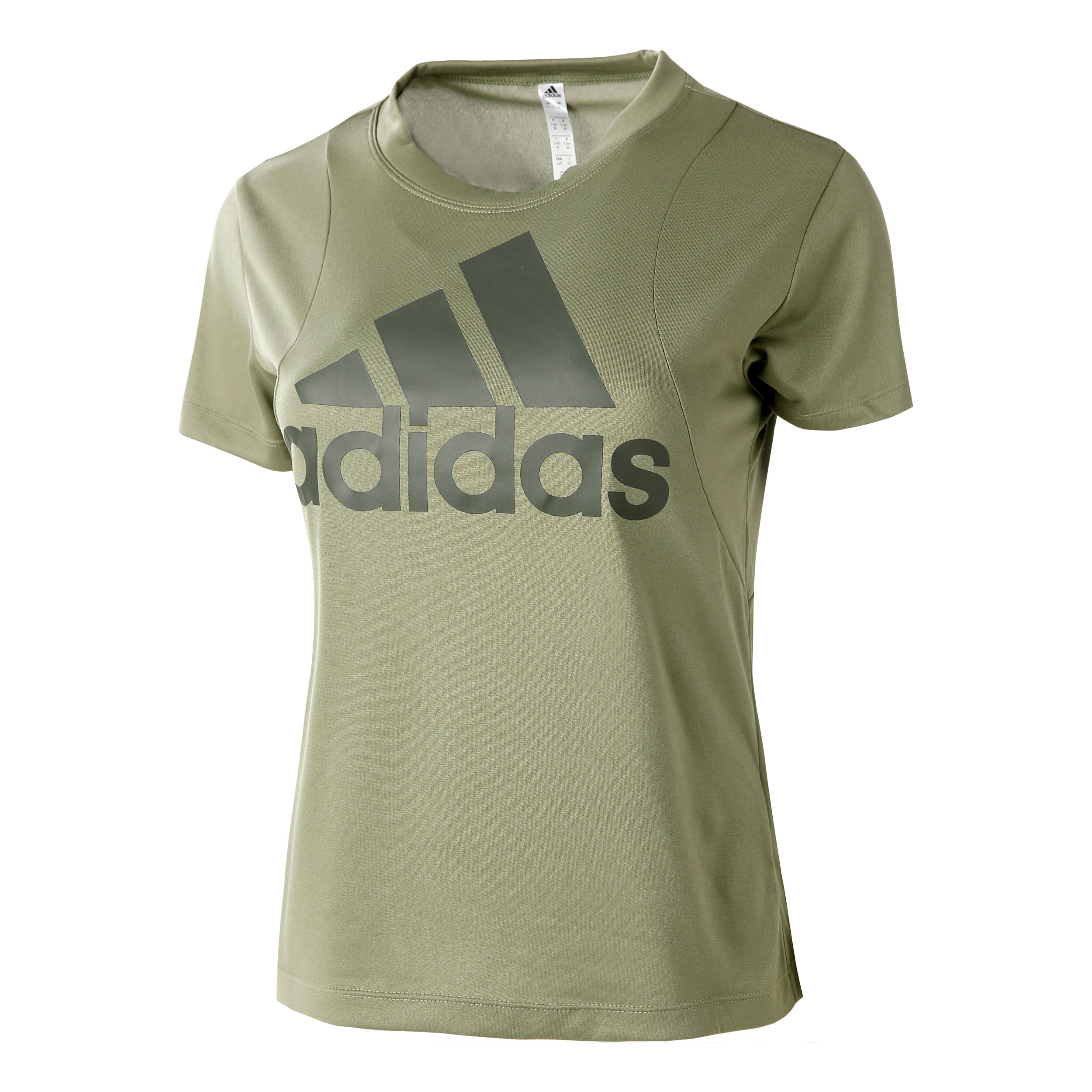 Khaki adidas t shirt women's shop