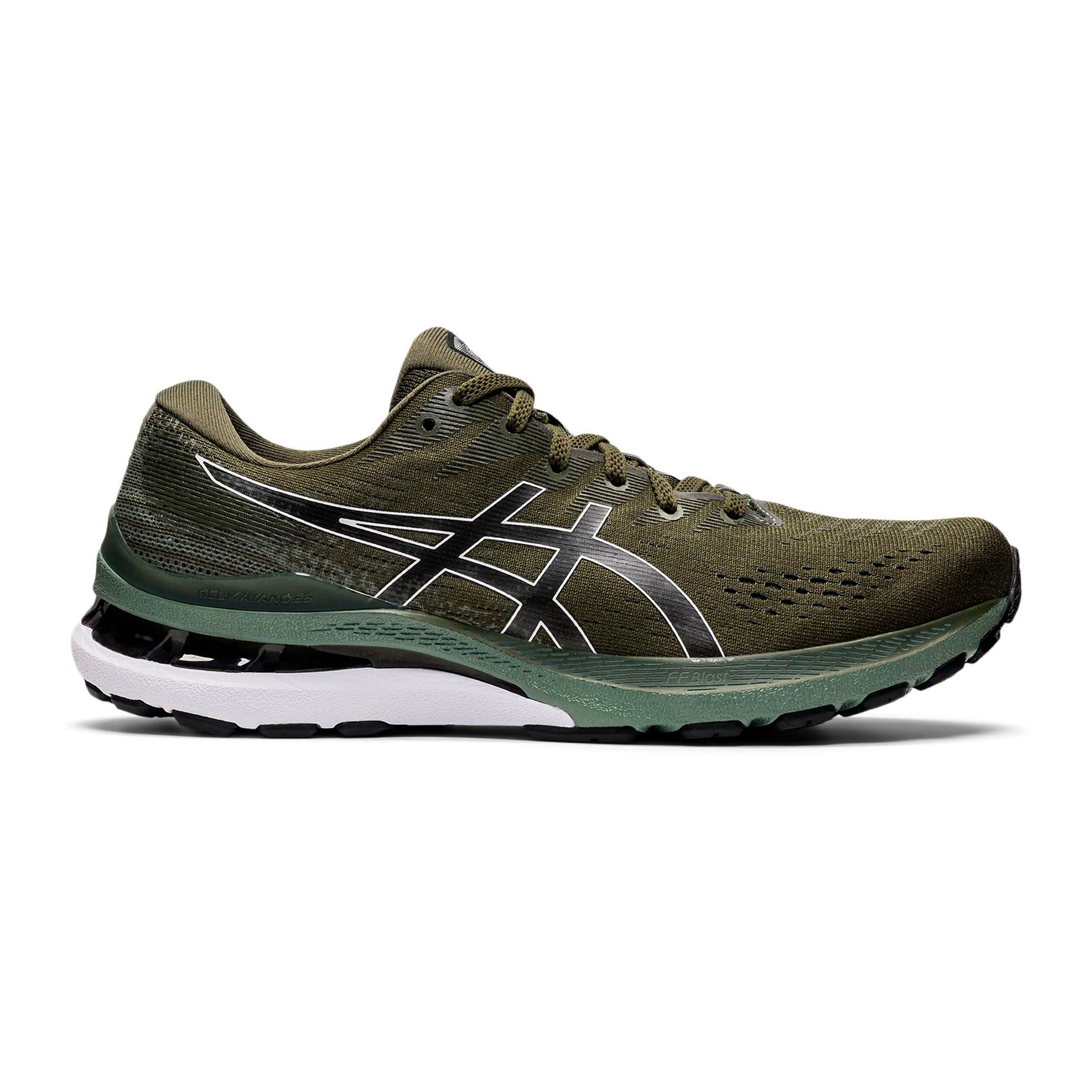 Buy ASICS Gel Kayano 28 Stability Running Shoe Men Olive Black online Running Point COM