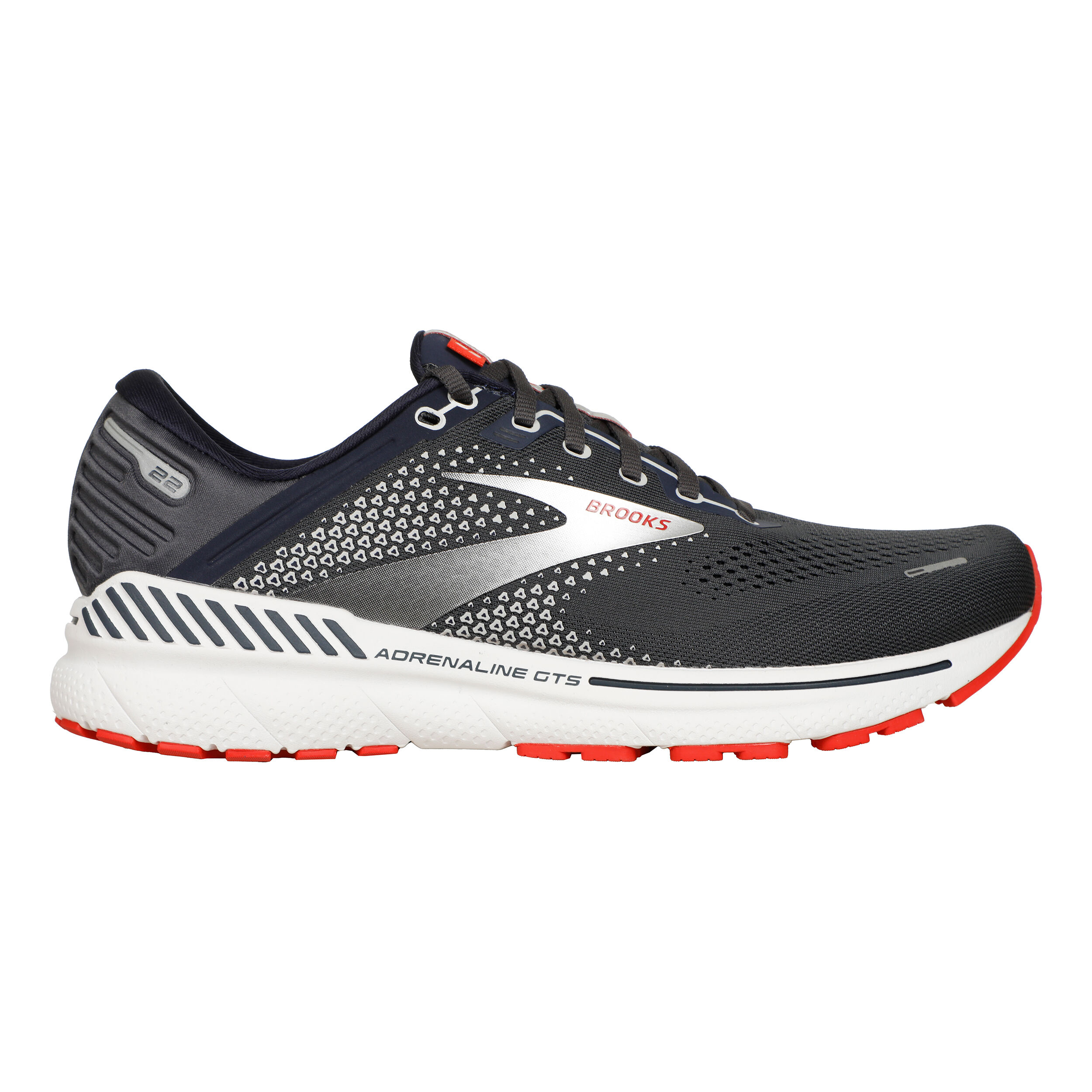 Buy Brooks Adrenaline GTS 22 Stability Running Shoe Men Grey Red online Running Point COM
