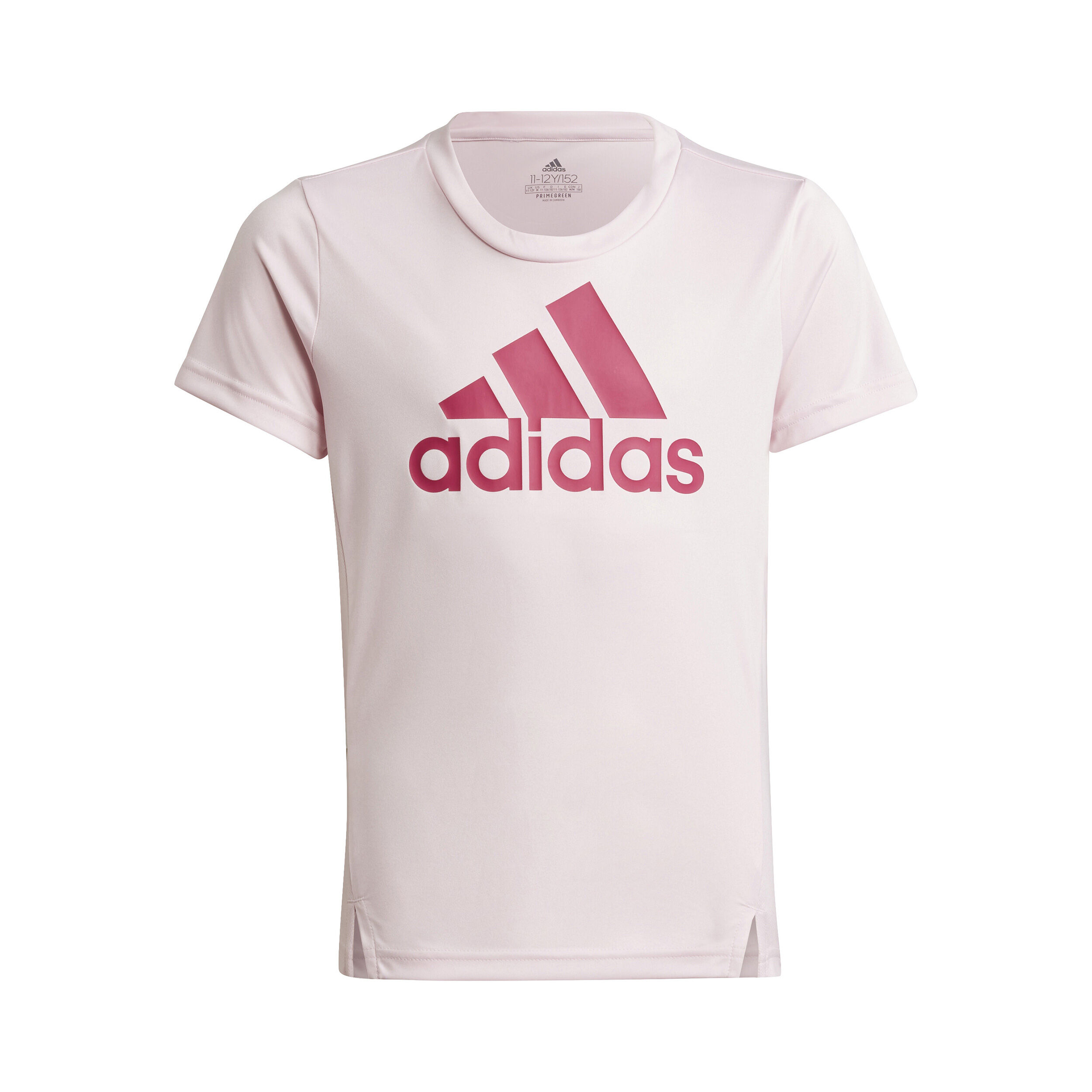 Girls pink adidas top online