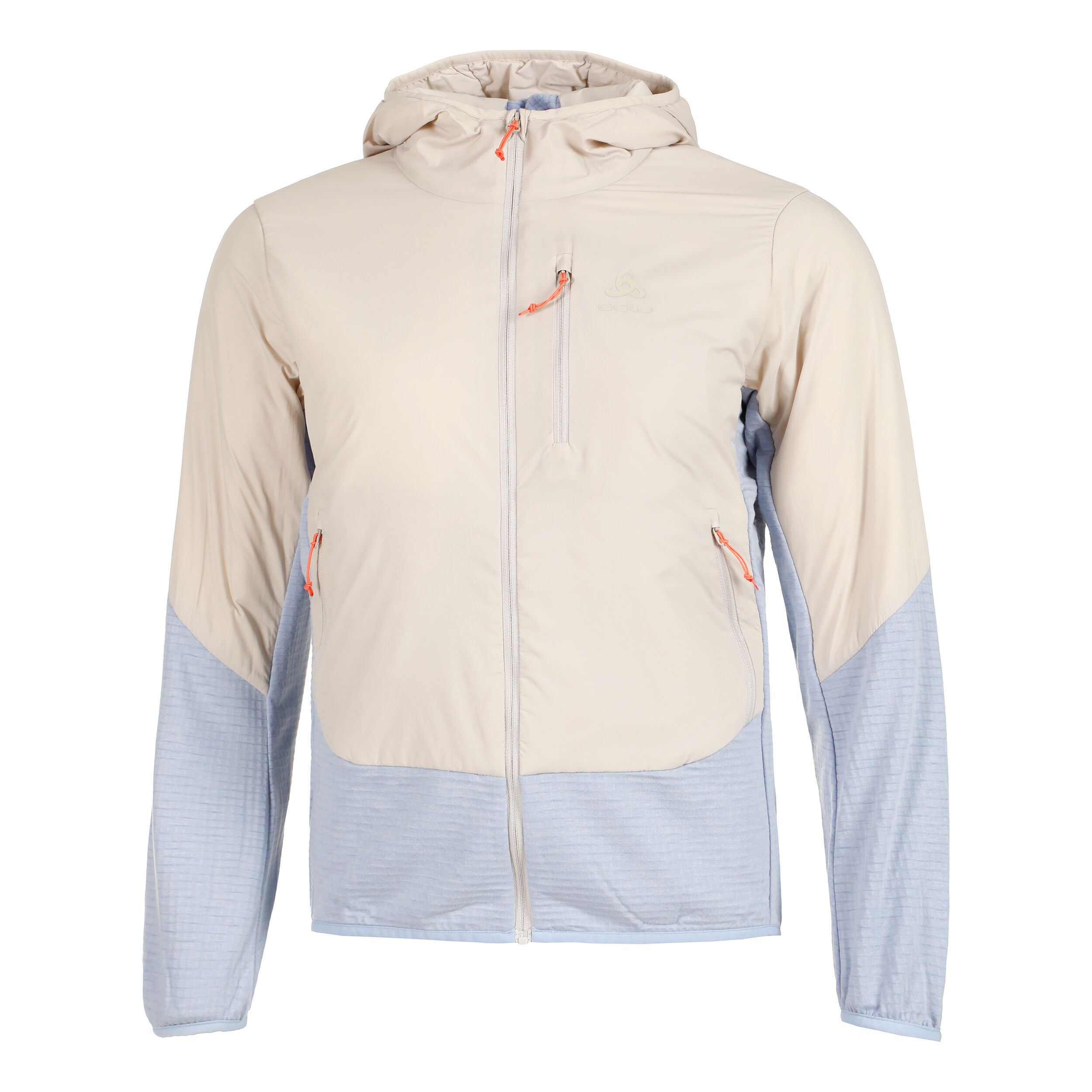 Buy Odlo Ascent Hybrid Insulated Running Jacket Women Beige Light Blue online Running Point COM