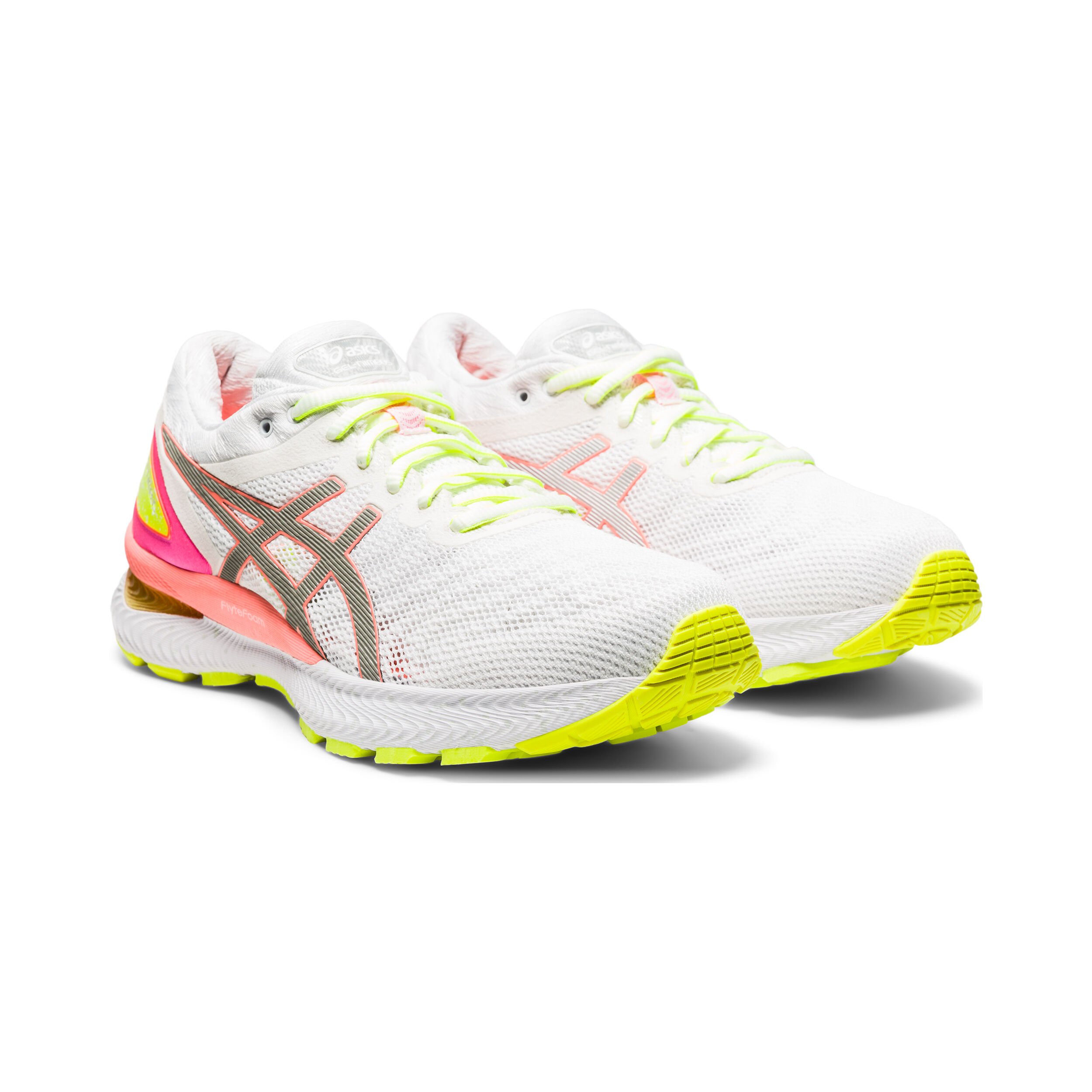 Buy ASICS Gel Nimbus 22 Summer Lite Show Neutral Running Shoe Women White Apricot online Running Point COM