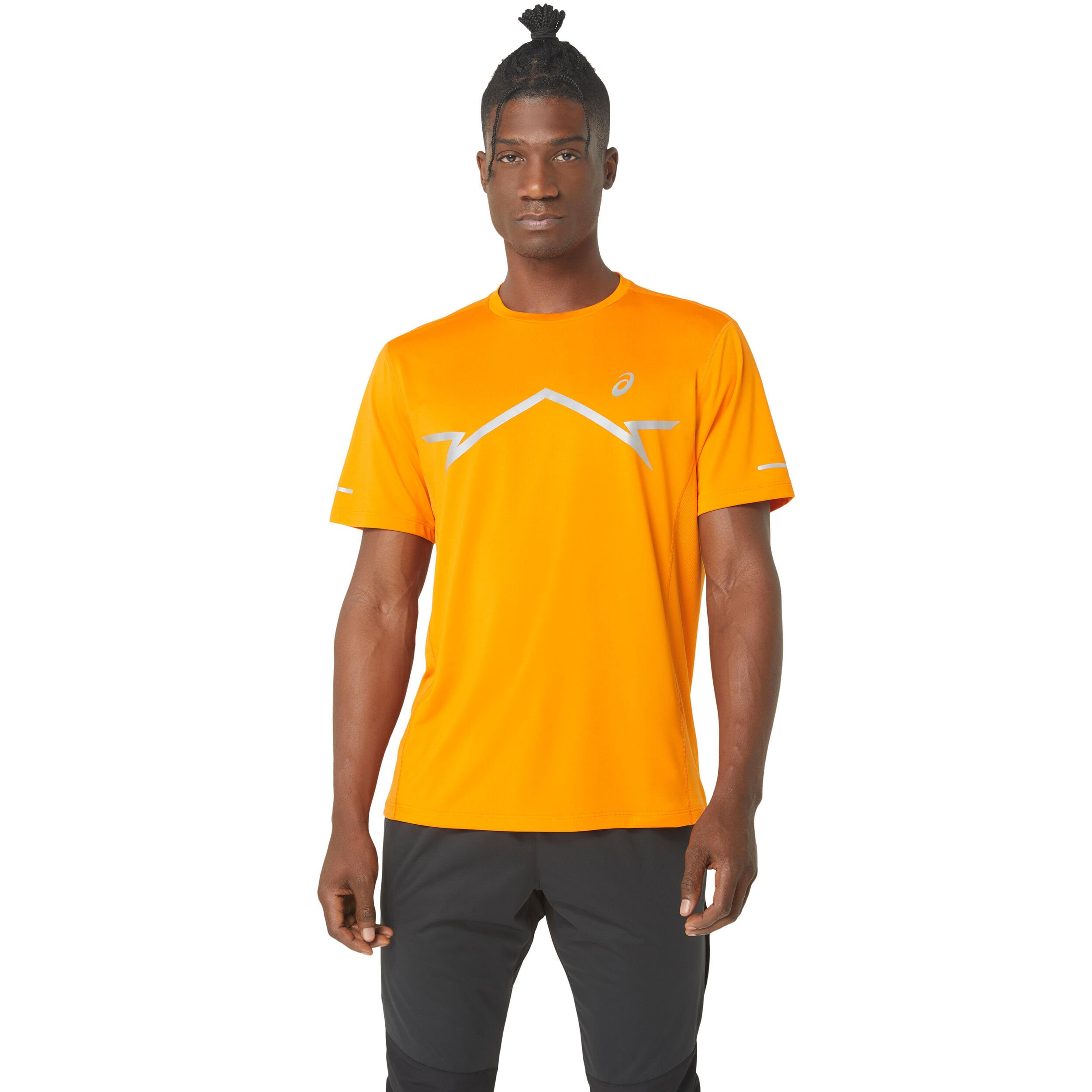 Buy ASICS Lite-Show Running Shirt Men Orange in size XXL online