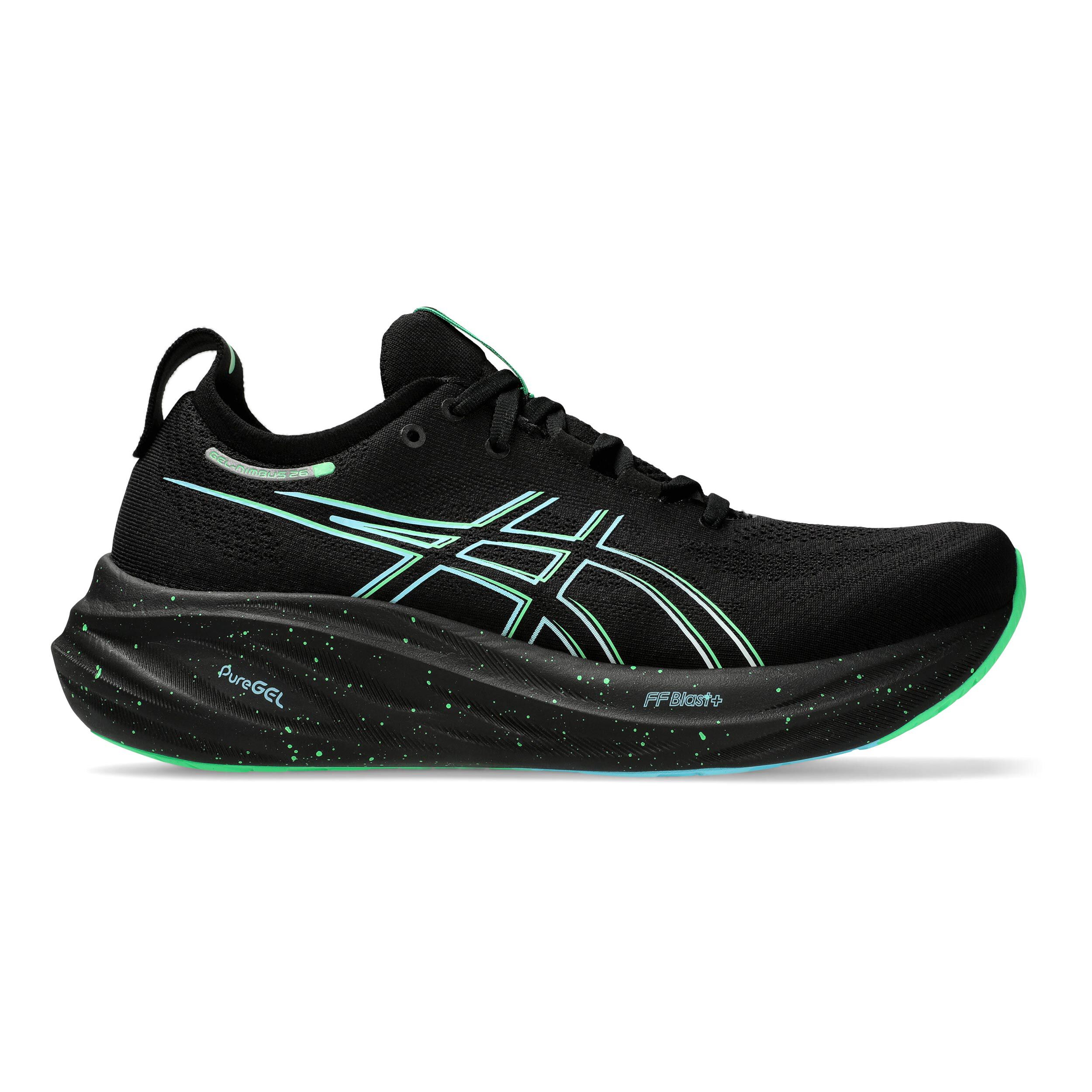 Asics gel nimbus black green 2025