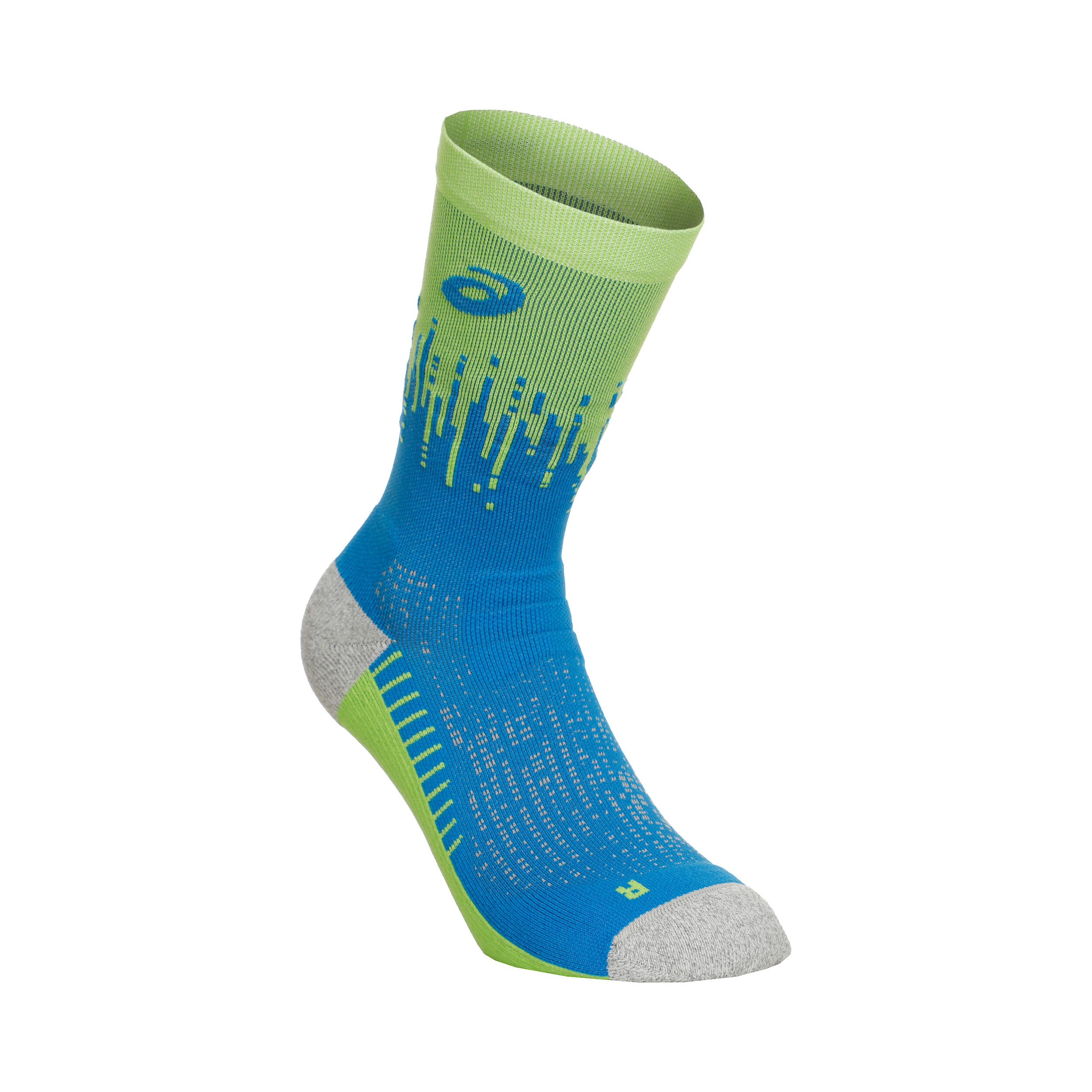 今季一番 Buy ASICS Pixel Performance Crew Running Socks Blue, Lime ウェア
