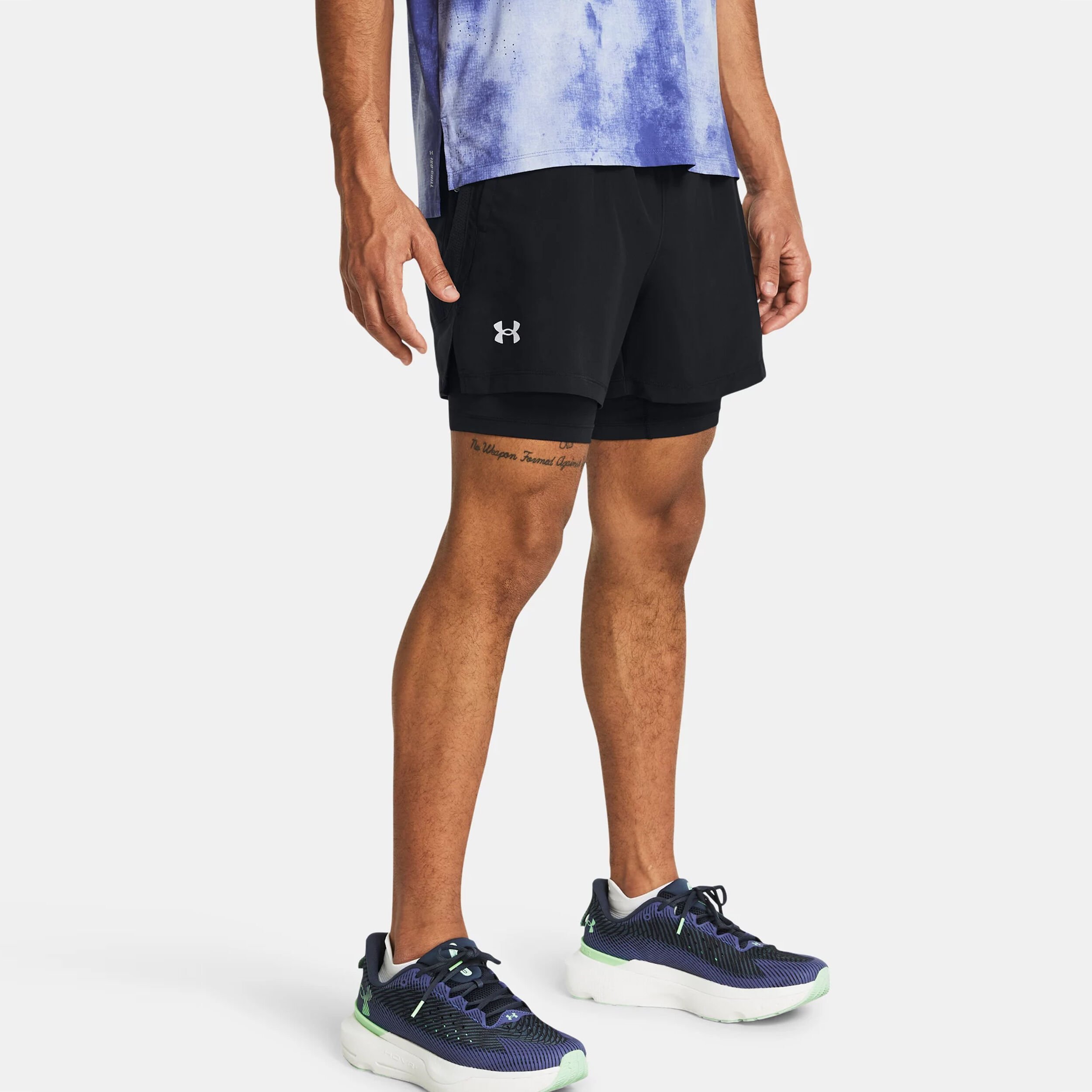 Buy Under Armour Launch 5 Inch 2-in-1 Shorts Men Black