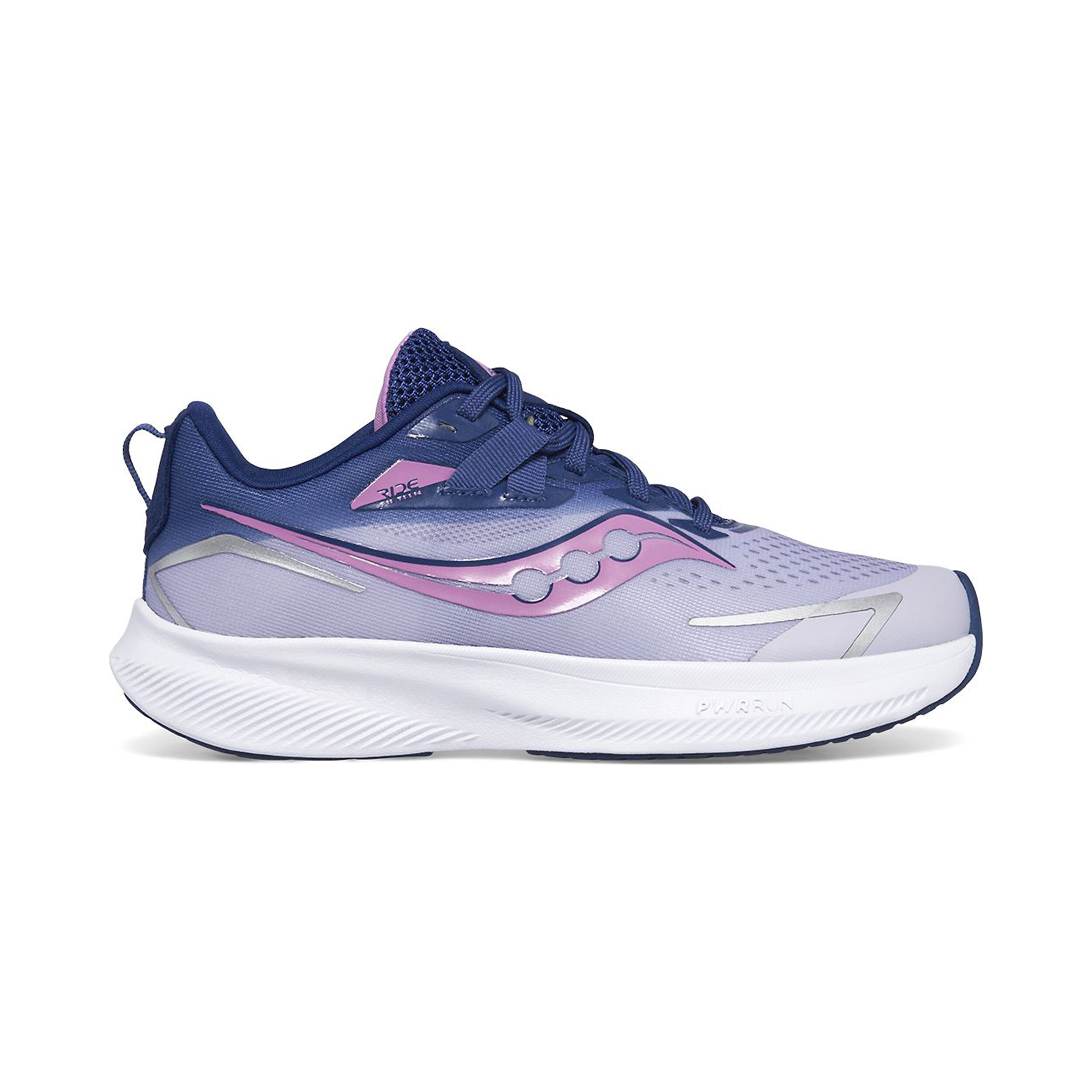 Buy Saucony Ride 15 Neutral Running Shoe Kids Lilac Blue online Running Point COM