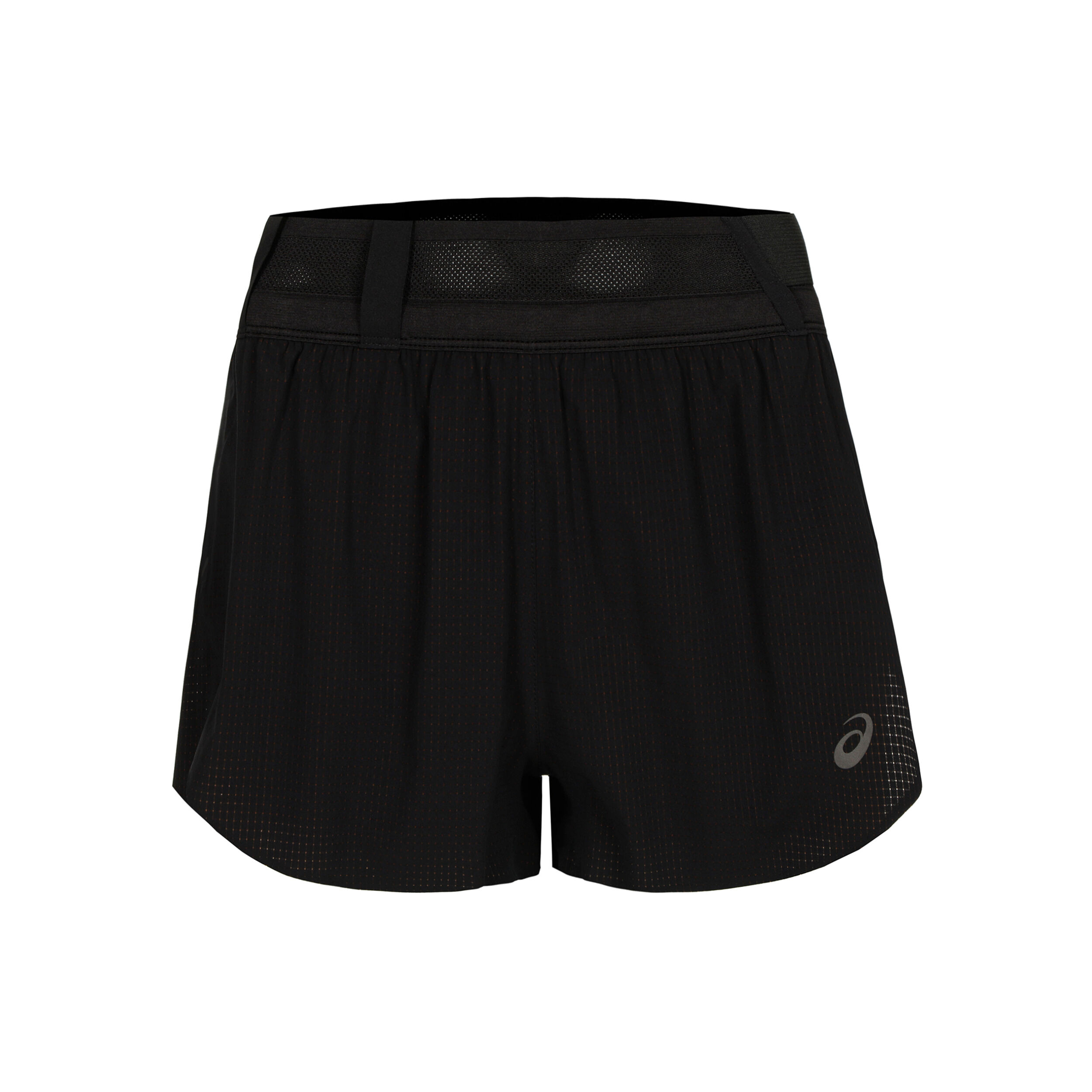 Asics split running shorts online