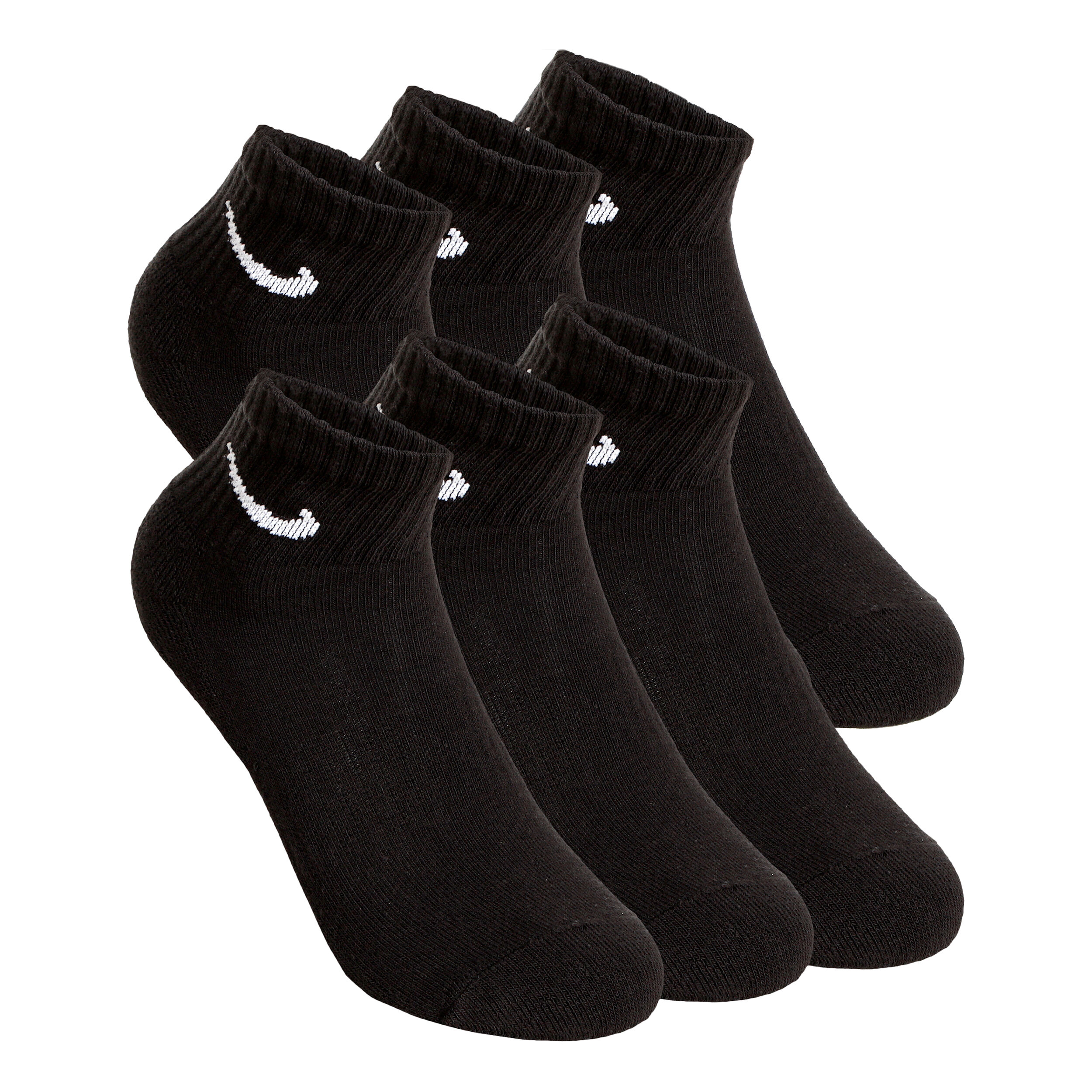 Buy Nike Everyday Cushioned Ankle Sports Socks 6 Pack Black online