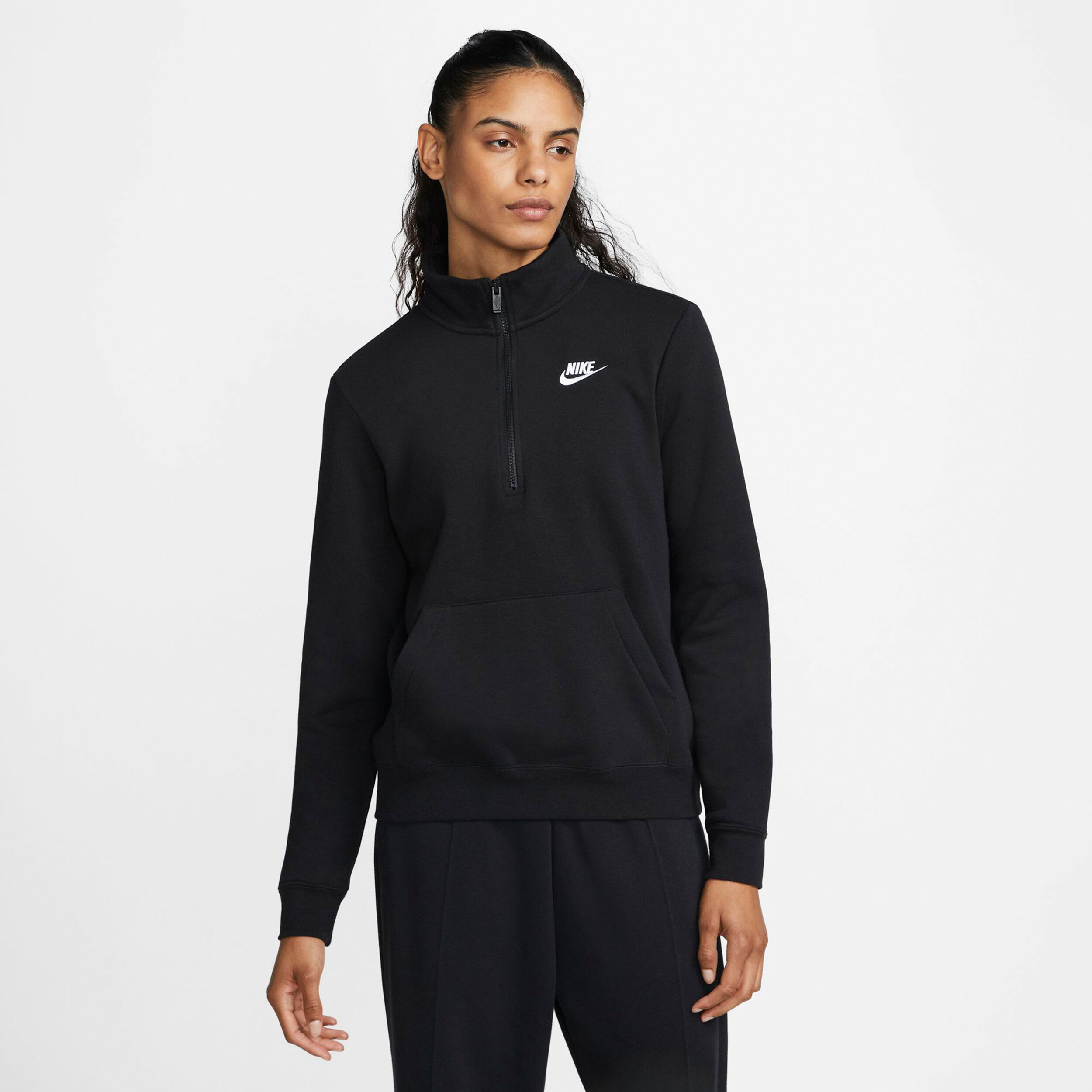Buy Nike Sportswear New Sportswear Club Half Zip Sweatshirt Women Black online Running Point COM