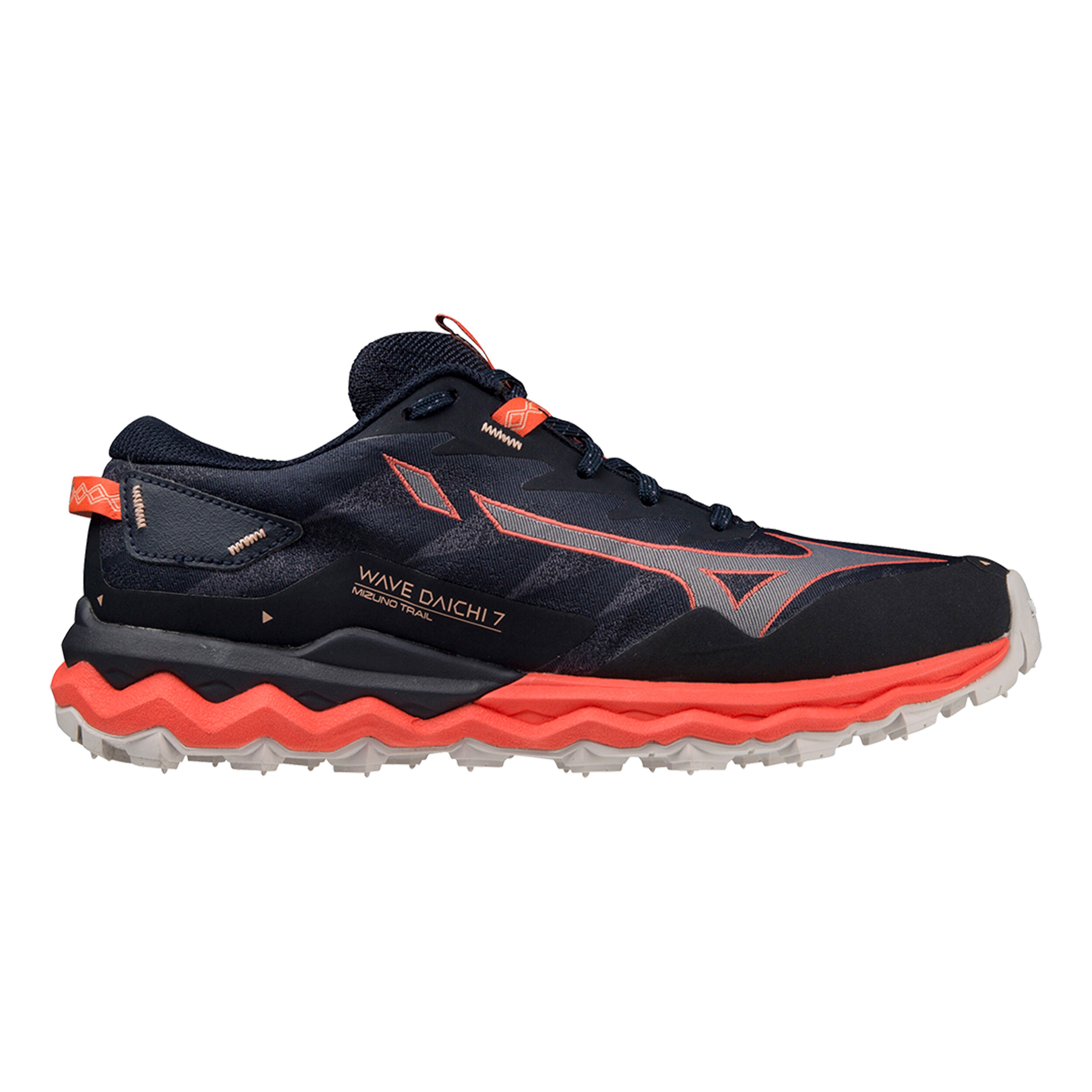 Wave Daichi 7 Trail Running Shoe Women Black Orange
