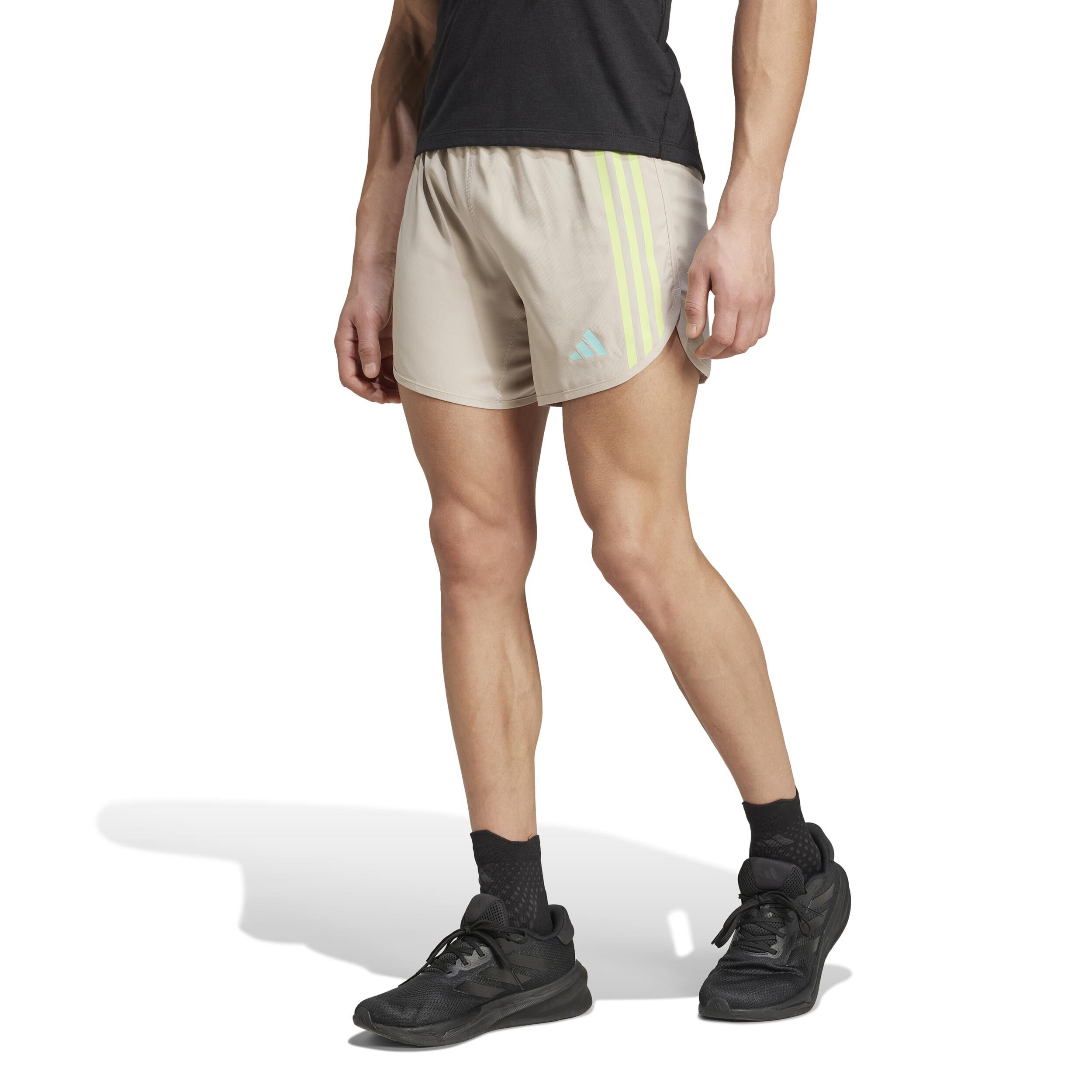 Beige running shorts new arrivals