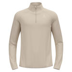 Odlo Clothing Odlo Zeroweight Warm Mid Layer 1/2 Zip Running Shirt Men-Silver