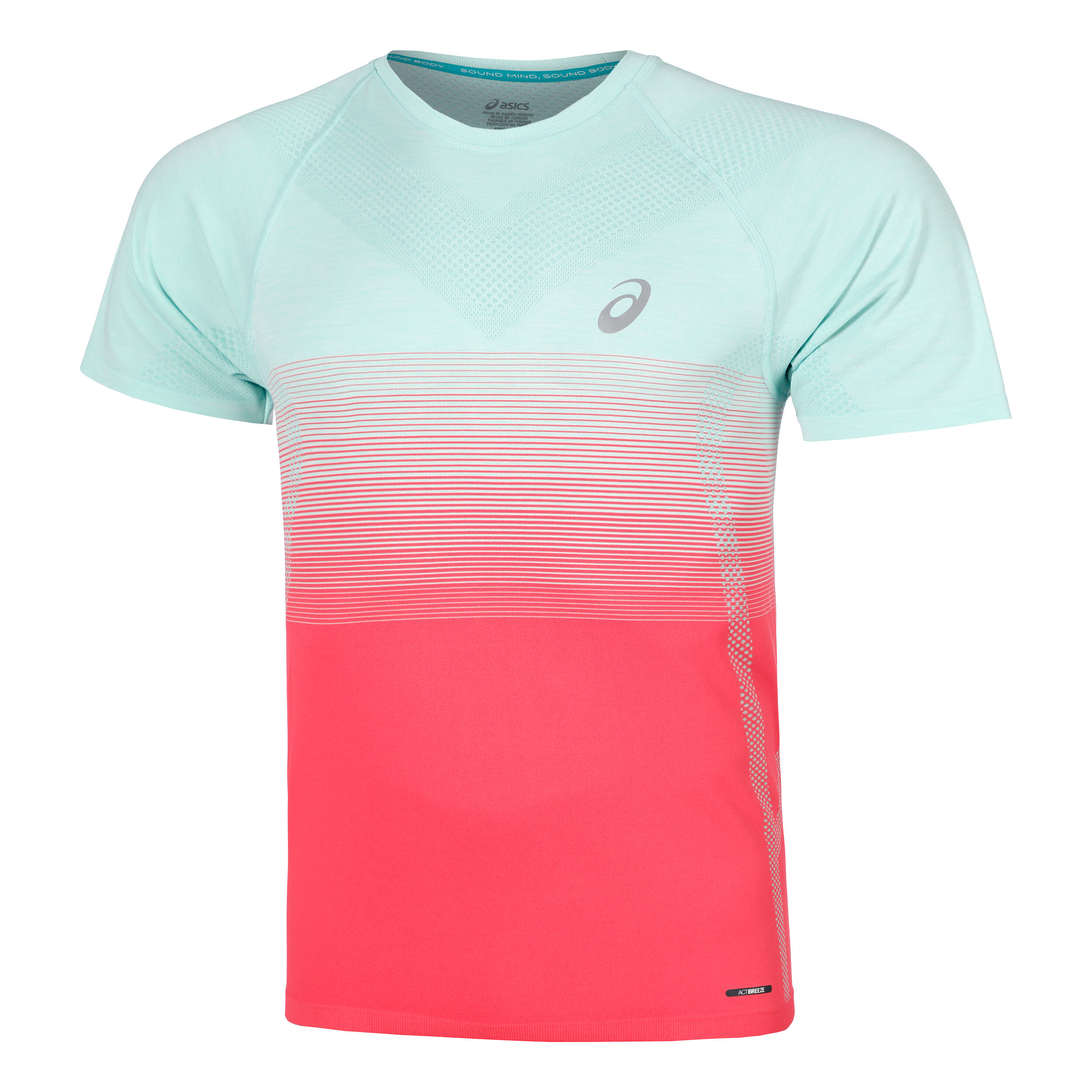 Buy ASICS Seamless Running Shirt Men Orange, Mint in size L