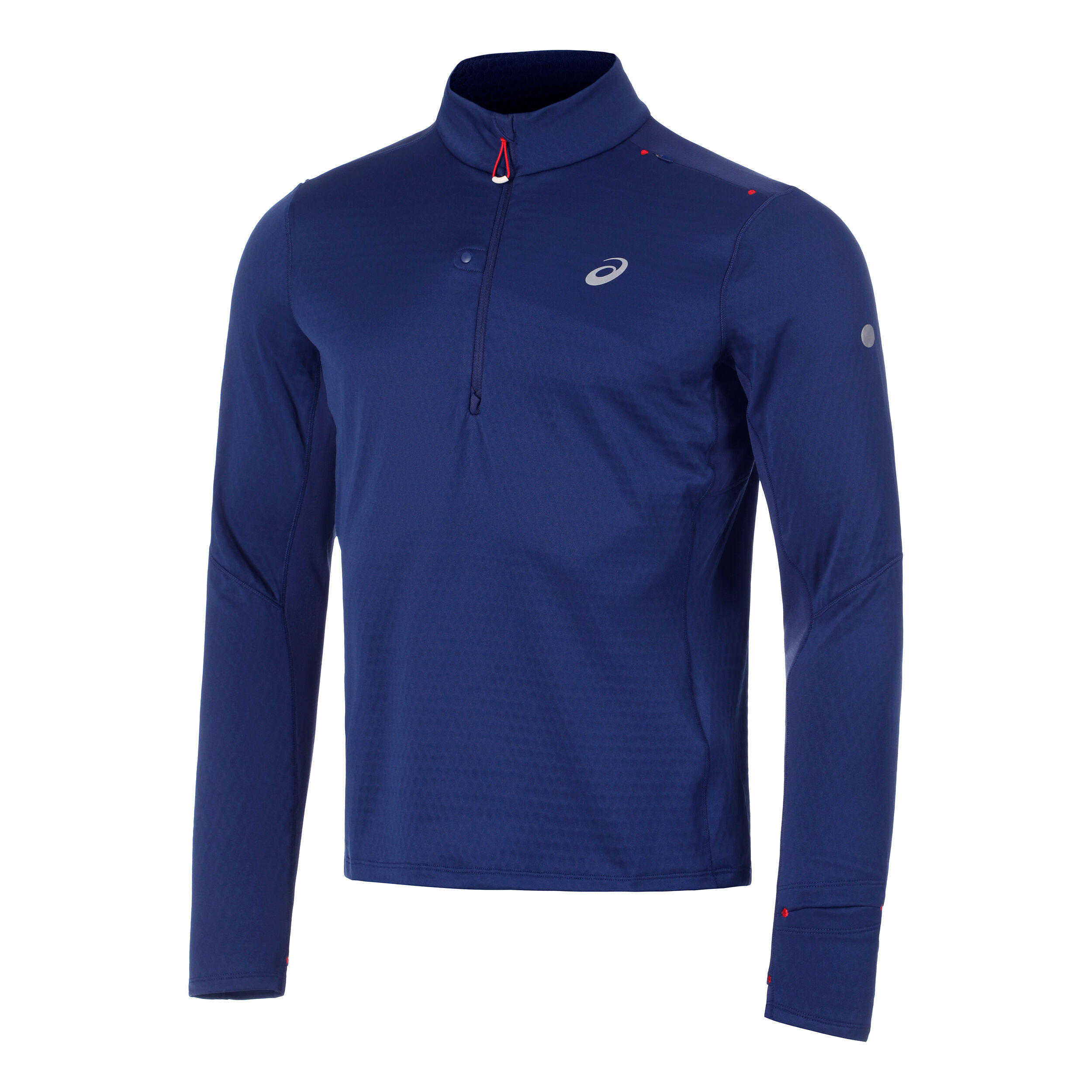 Buy ASICS Road Winter 1/2 Zip Running Shirt Men Dark Blue in