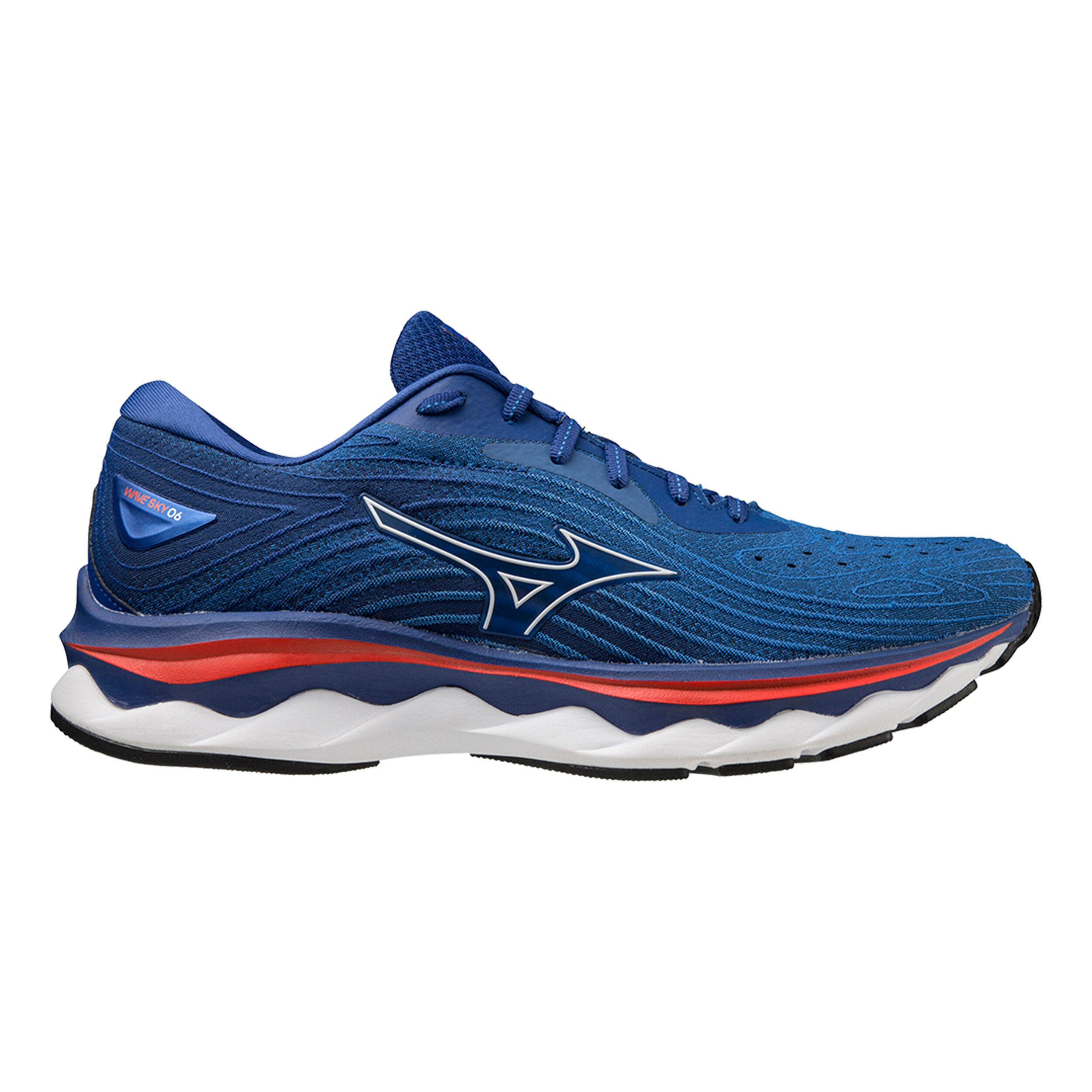 Buy Mizuno Wave Sky 6 Neutral Running Shoe Men Blue Red online Running Point COM
