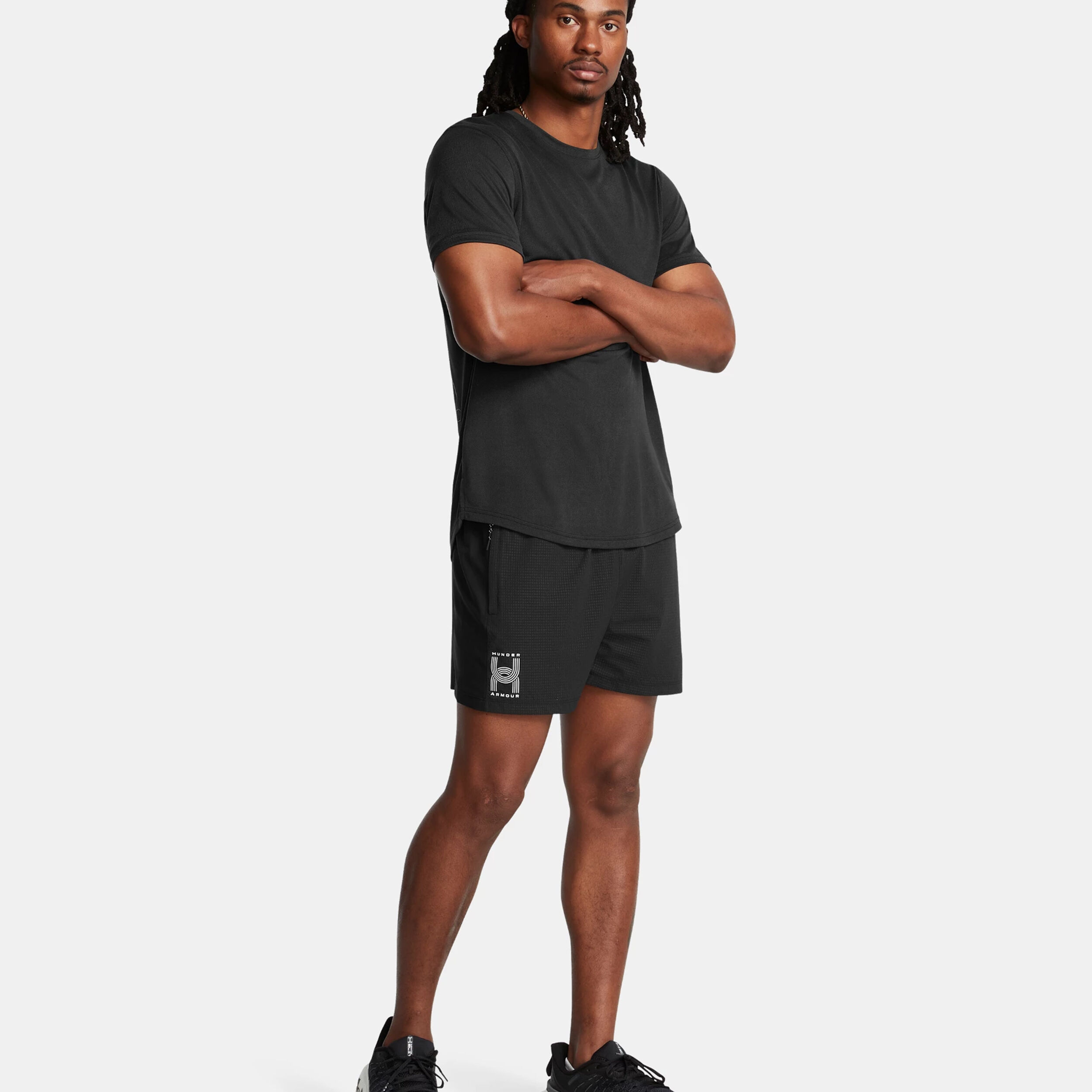 Buy Under Armour Run Anywhere Running Shorts Men Black White online Running Point COM