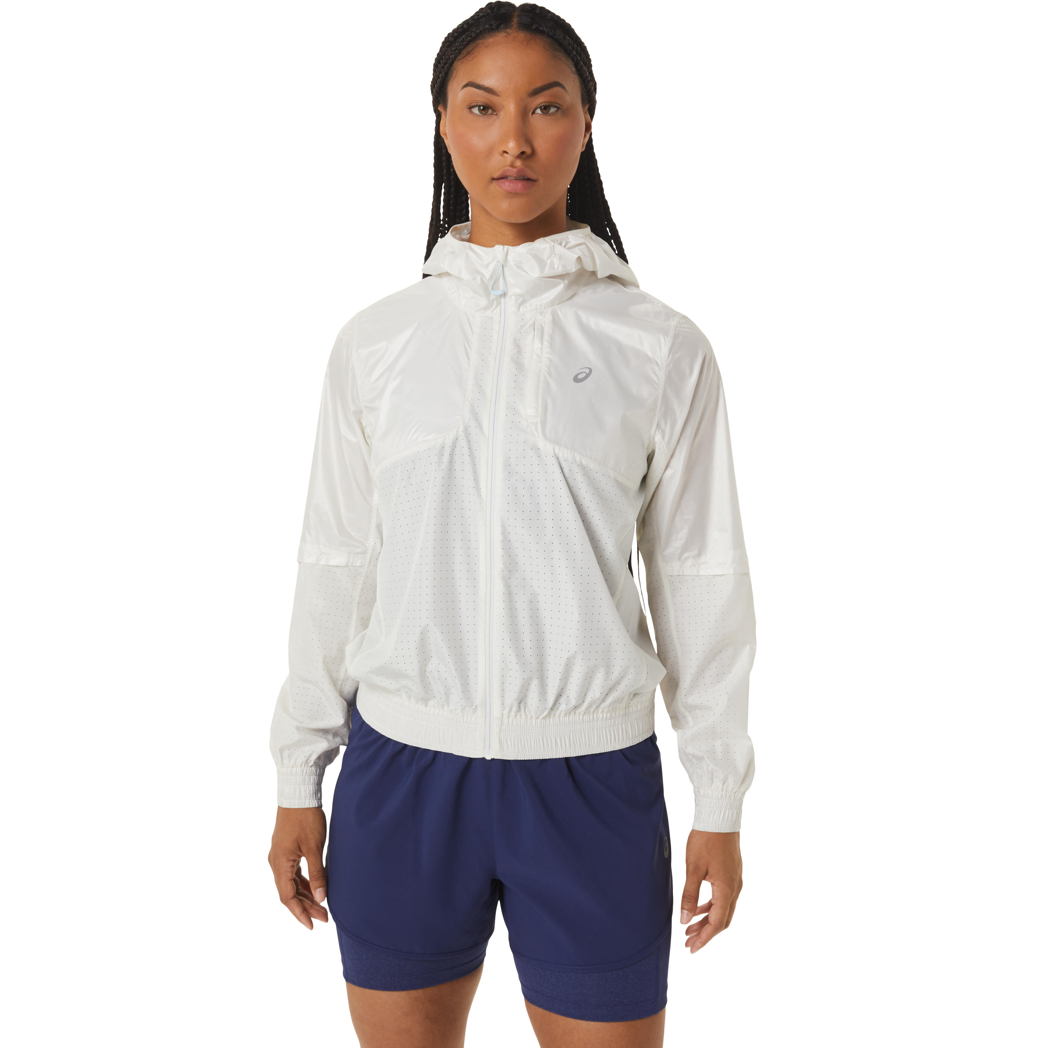 Buy ASICS Nagino Running Jacket Women White online | Running Point COM
