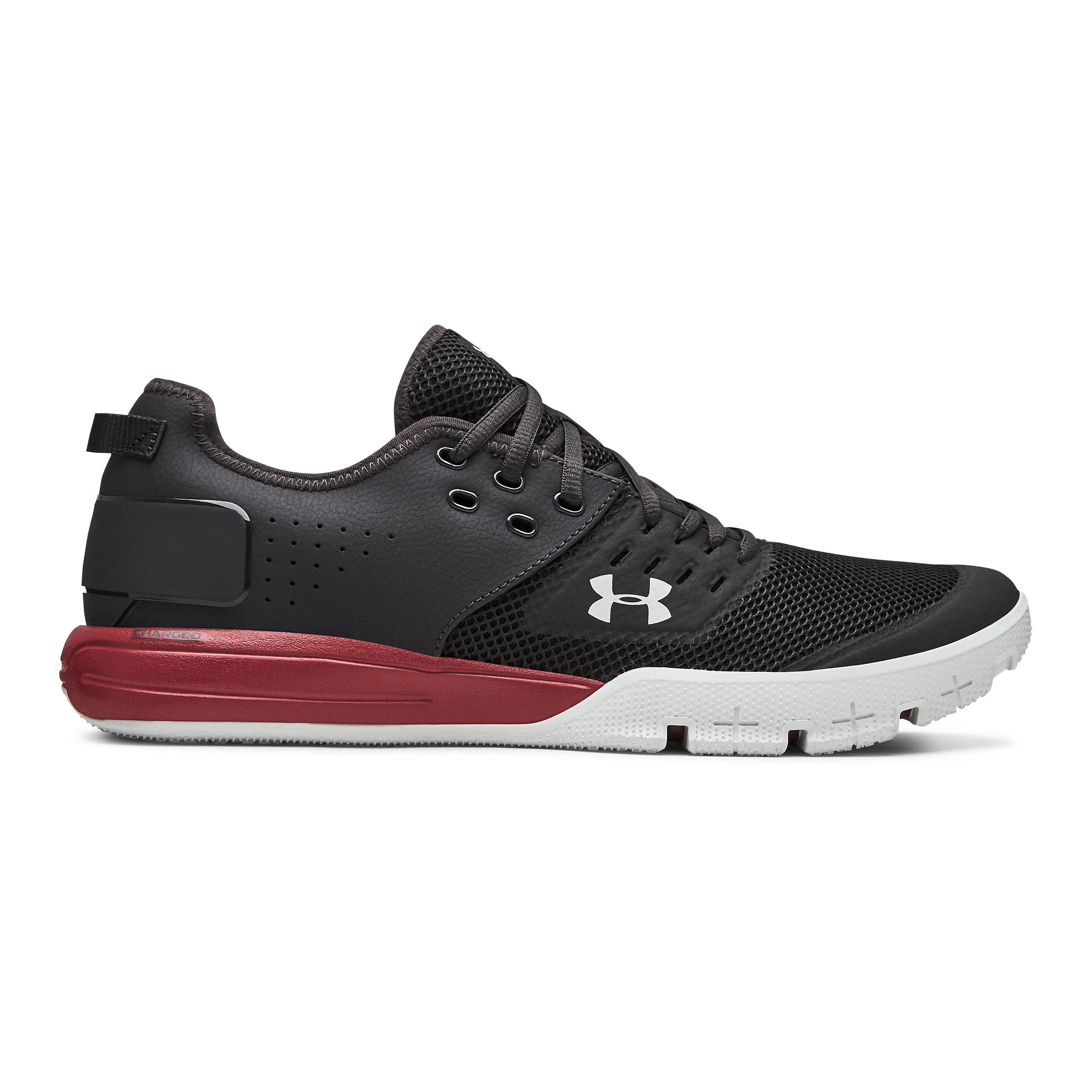 Buy Under Armour Charged Ultimate 3.0 Fitness Shoe Men Dark Grey Dark Red online Running Point COM