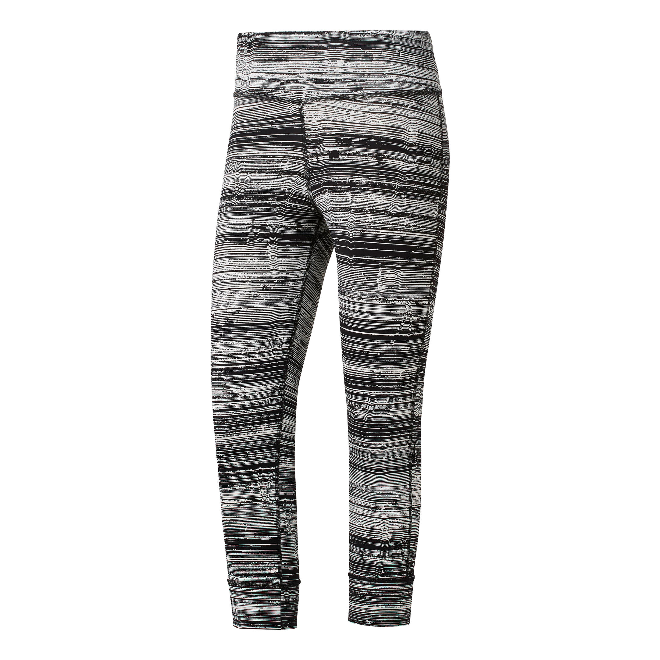 Buy Reebok Lux Straified Stripes Tight Women Black Lightgrey