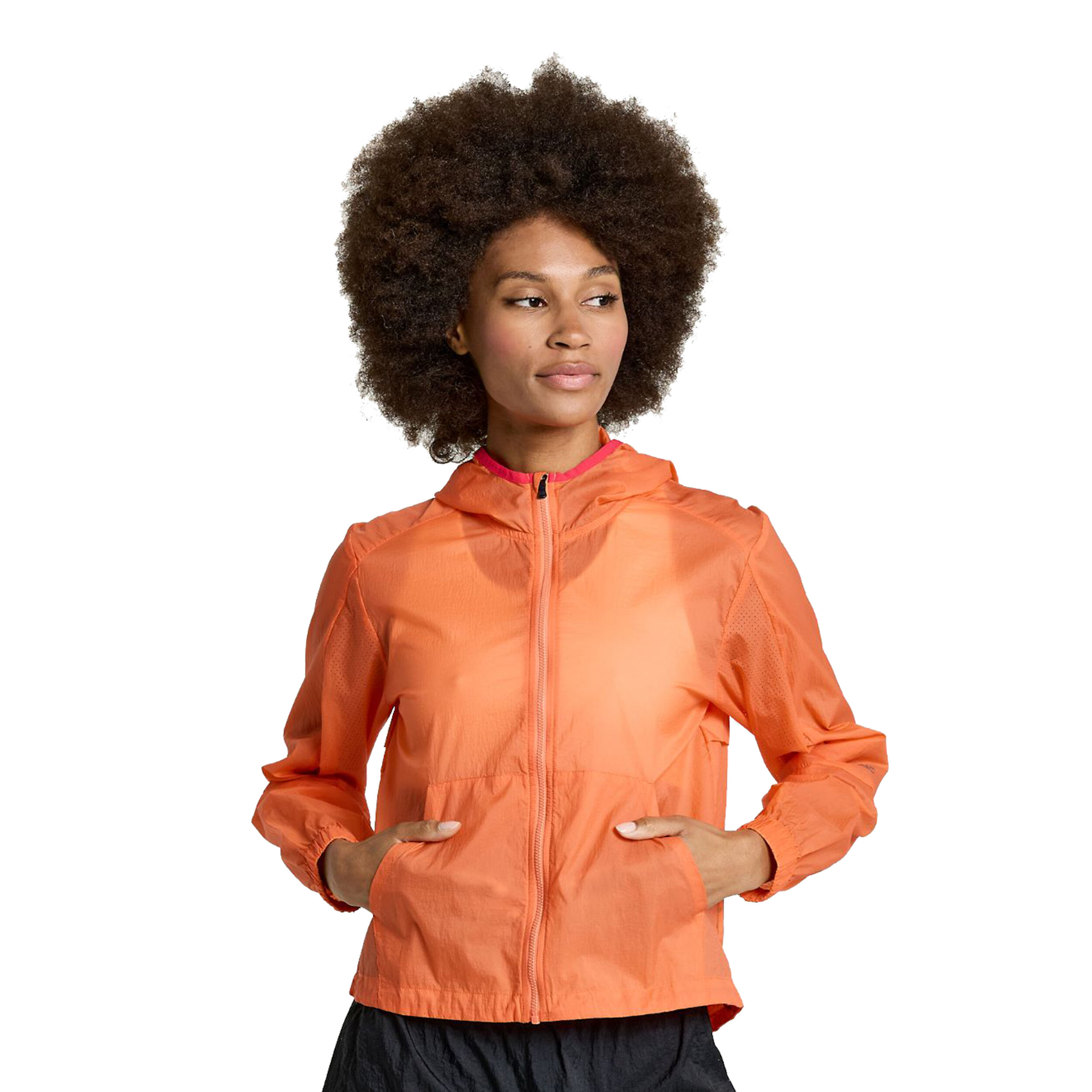 Packaway top parka womens
