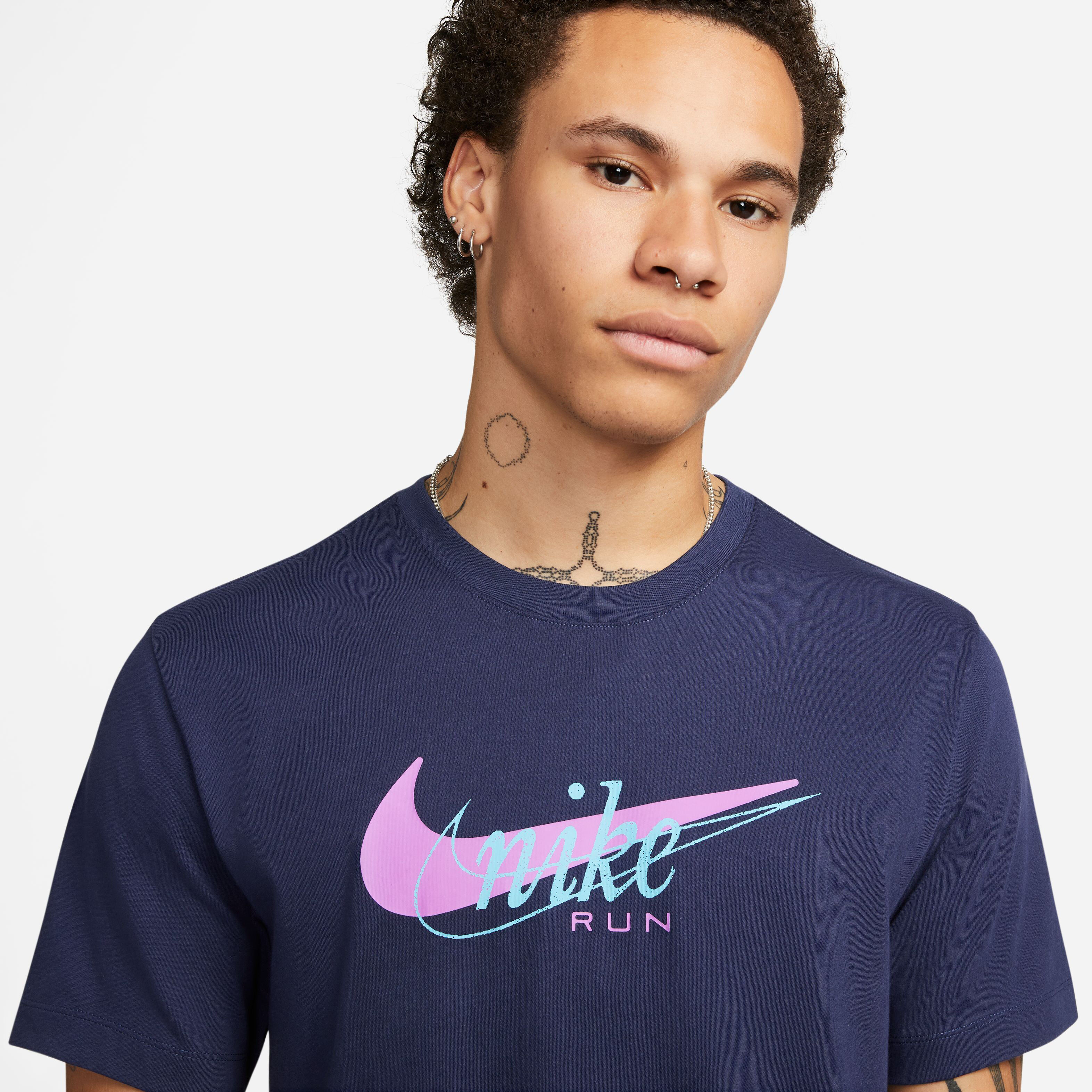 Buy Nike Dri Fit Running Heritage Running Shirt Men Blue online Running Point COM