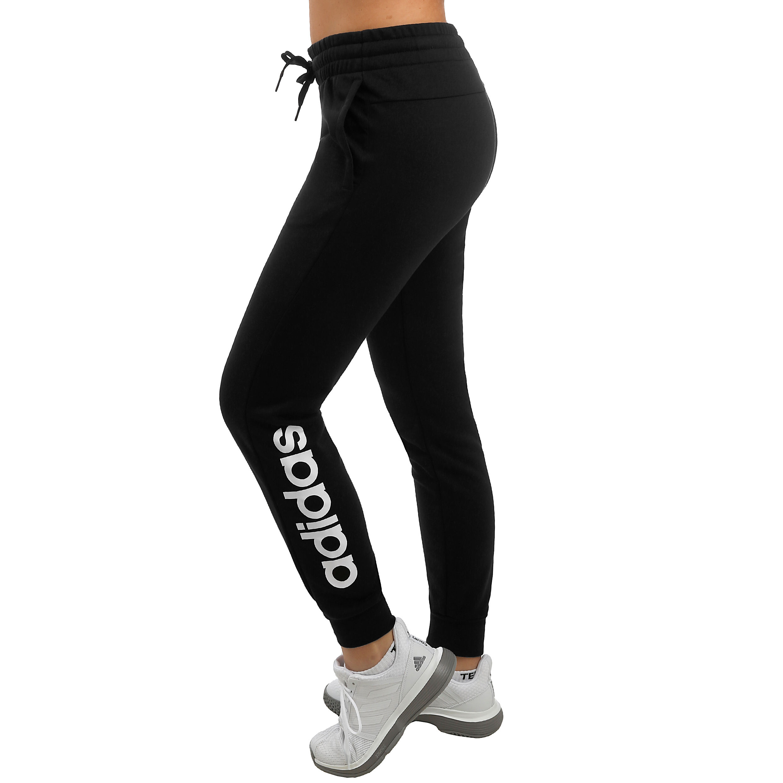 Buy adidas Essentials Linear Loos Training Pants Women Black White online Running Point COM