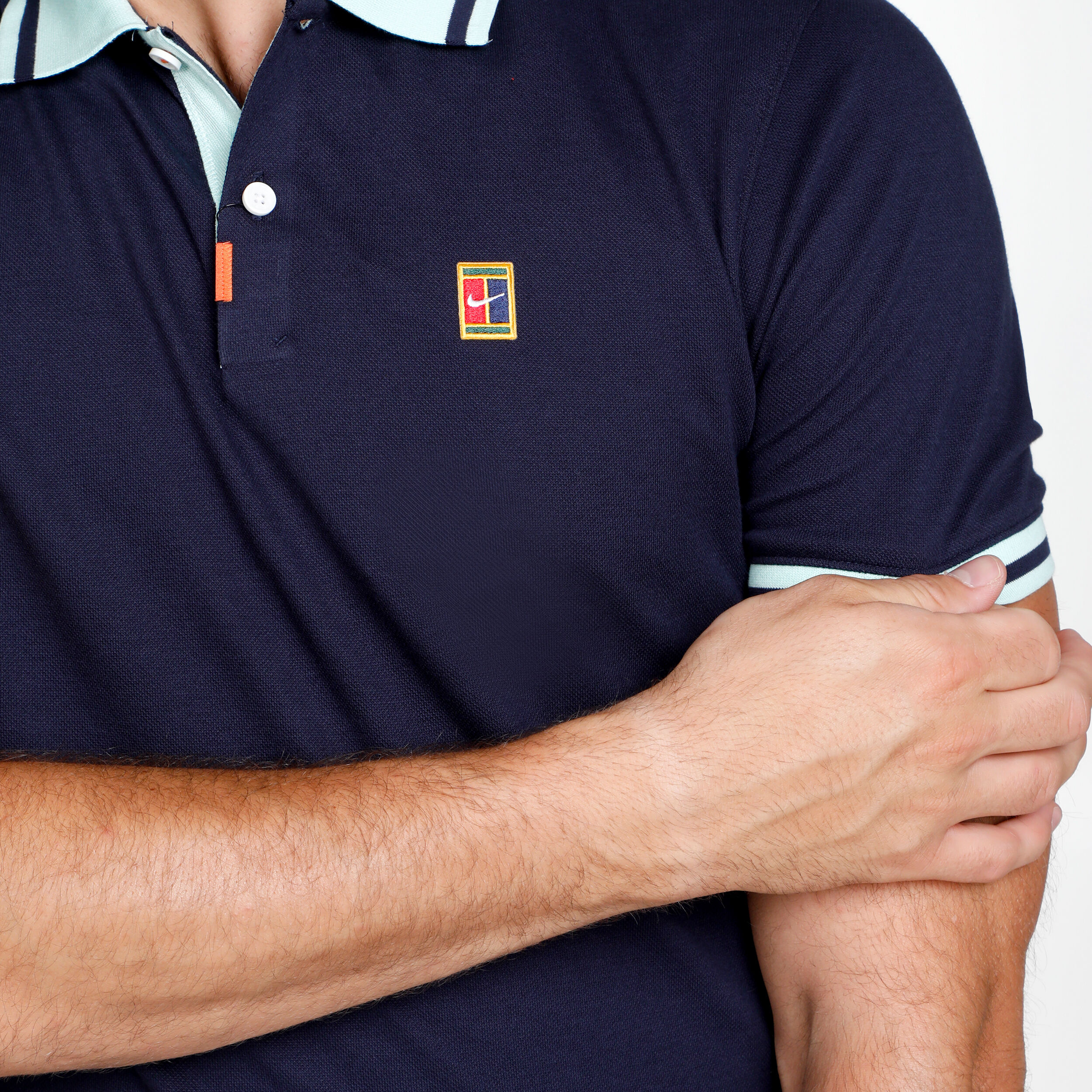 Buy Nike Dri Fit Heritage Slim 2 Polo Men Dark Blue Mint online Running Point COM
