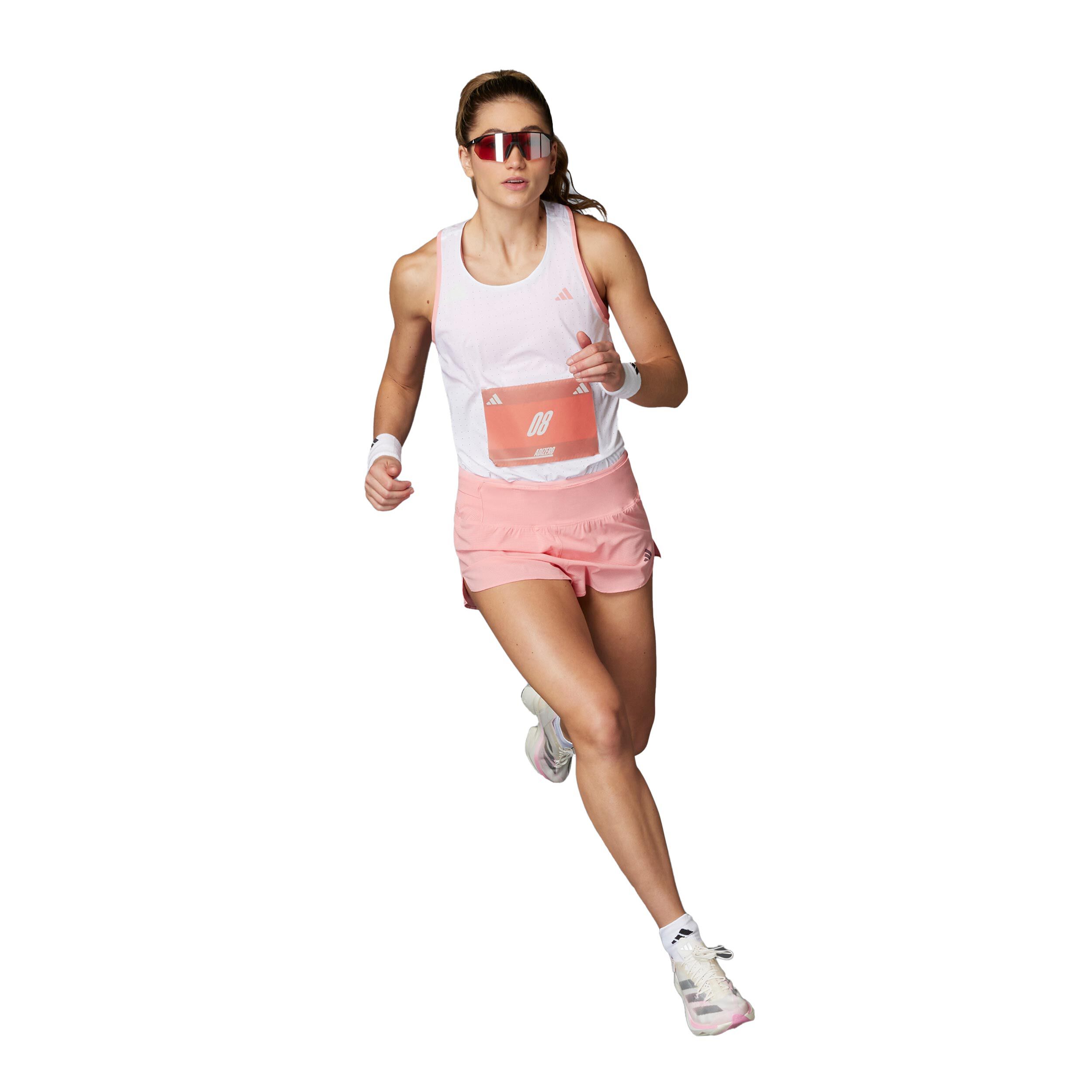Adidas women's running shorts pink shop